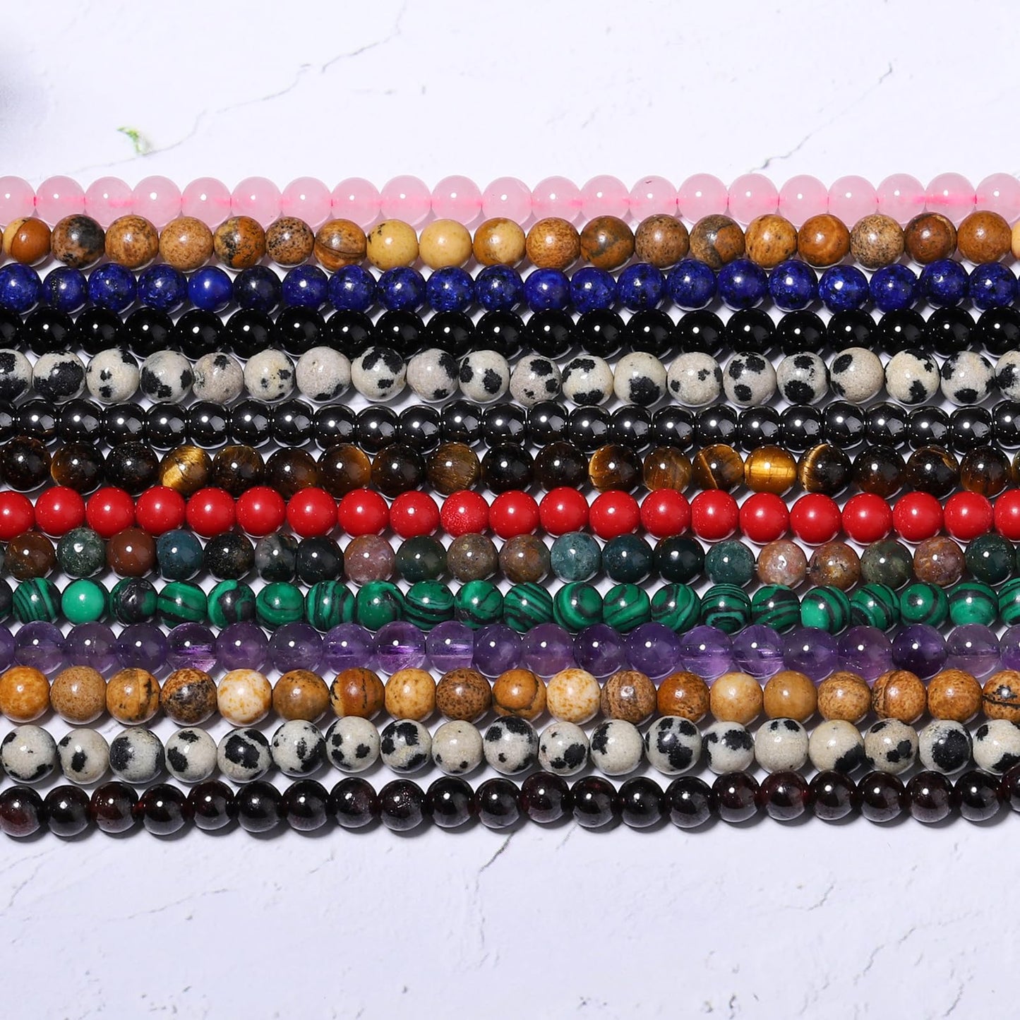 Songxi 180pcs 2mm Indian Agate Natural Round Stone Beads for Jewelry Making, Smooth Loose Small Gemstone Beads for Bracelets Necklace, Chakra Stones with Energy Power