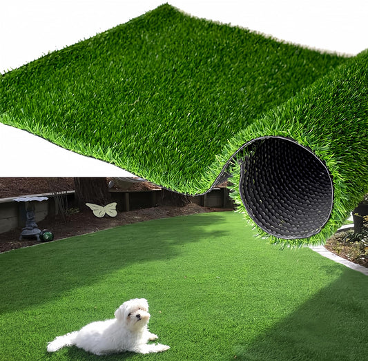 SUWUYUE Artificial Grass Dog Mat, Potty Training Rug and 0.7" Fake Grass Turf, Easy to Clean Synthetic Mat Astroturf with Drainage Holes Faux Thick Outdoor Rug 3FT x 5FT/36in x 60in (2160 sqin)