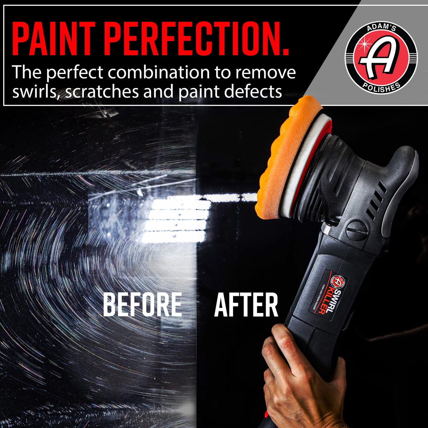 Adam's Polishes Swirl Killer 21mm Polisher - Orbital Polishing Paint Correcting Buffer Tool - Car Scratch Remover, Correcting Polish - Use Post Car Wash Clay Bar & Pre Wax or Ceramic Coating