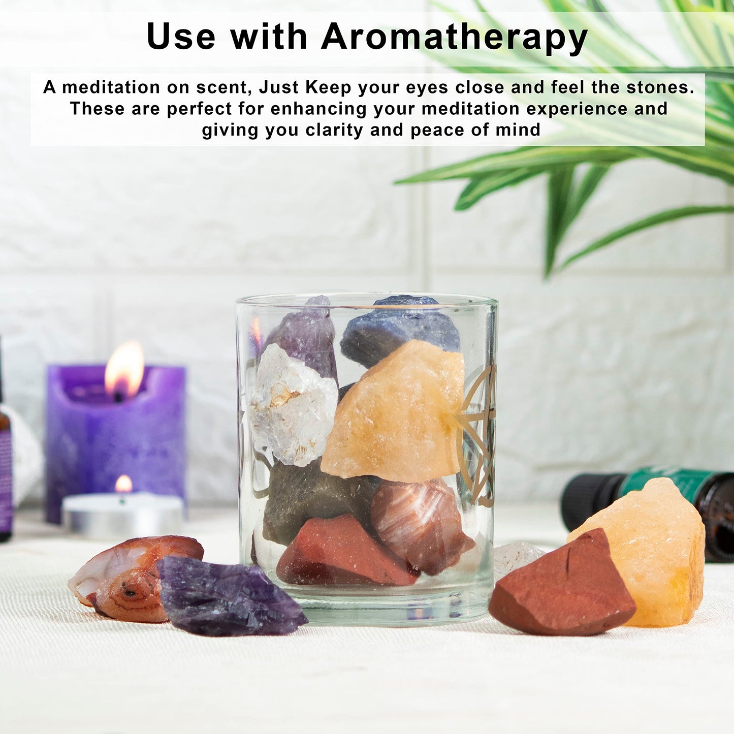 Crocon Clear Quartz Rough Bulk Natural Stone Raw Gemstone Tumbling Cabbing Polishing Gem Mining Energy Generator Chakra Balancing Reiki Healing Good Luck Home Office Decor Weight :-1Lb Approx
