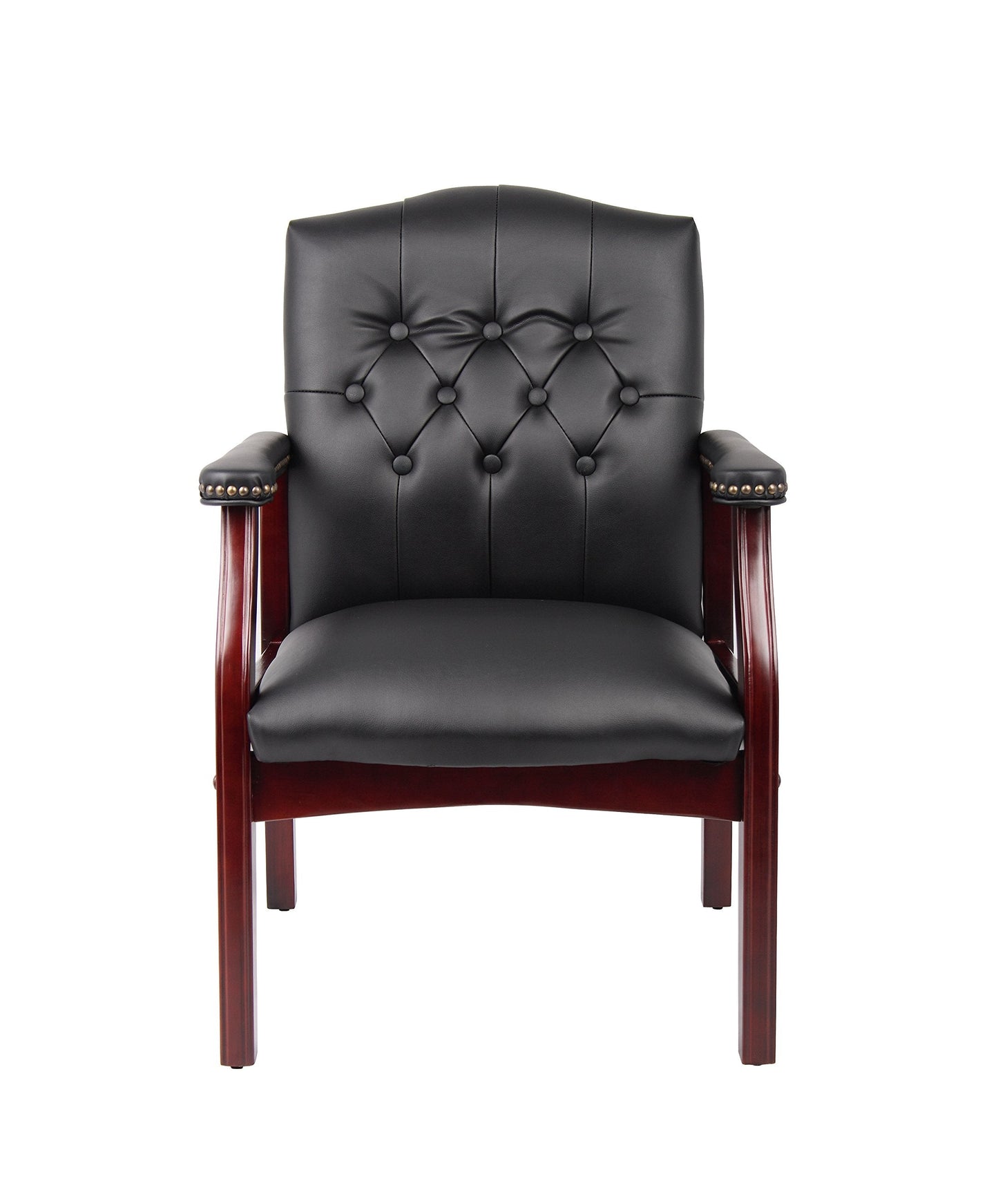 Boss Office Products Ivy League Executive Guest Chair, Black, 250