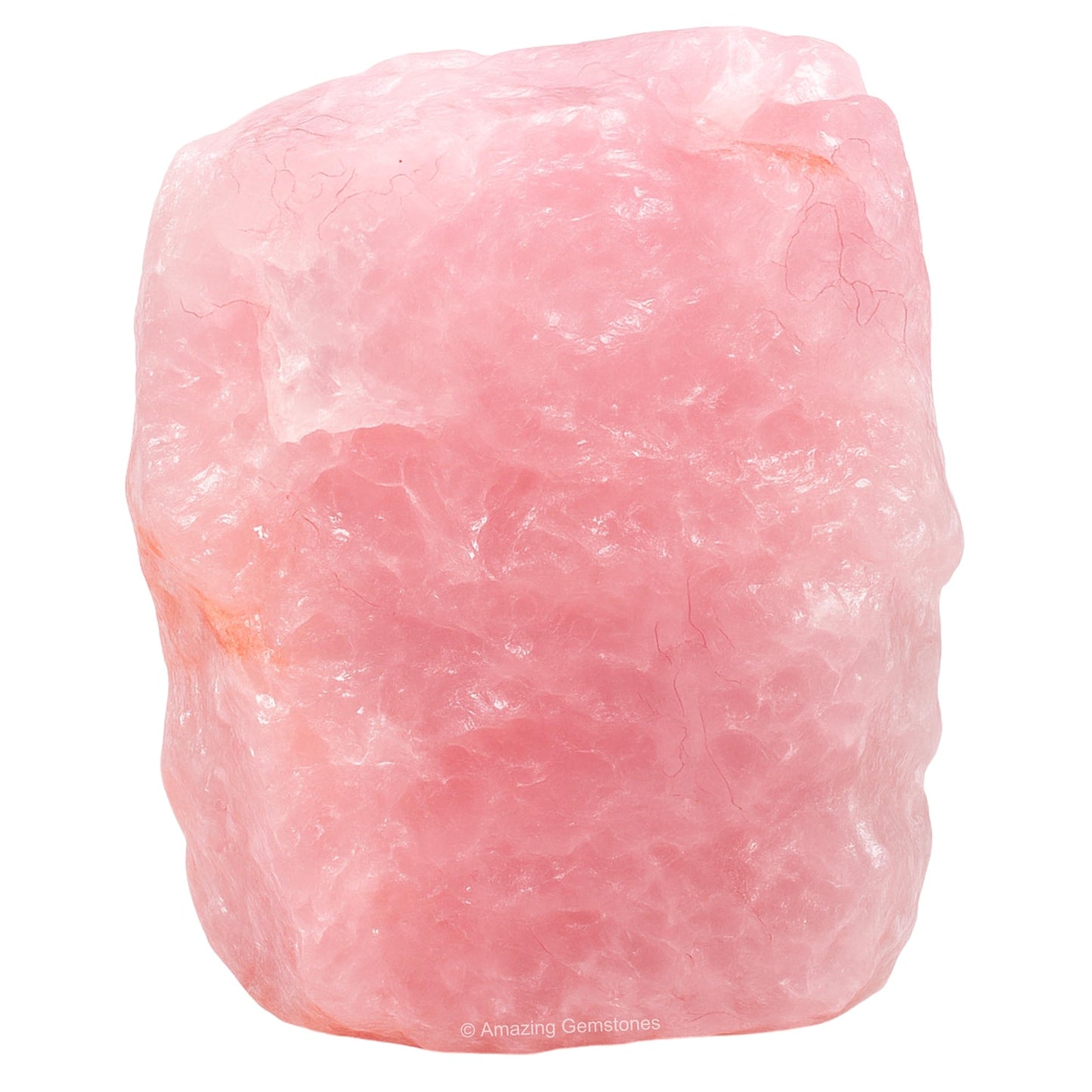 Rose Quartz Raw Crystals and Healing Stones, Natural Rocks for Tumbling and DIY Raw Stones and Crystals (1 Piece)