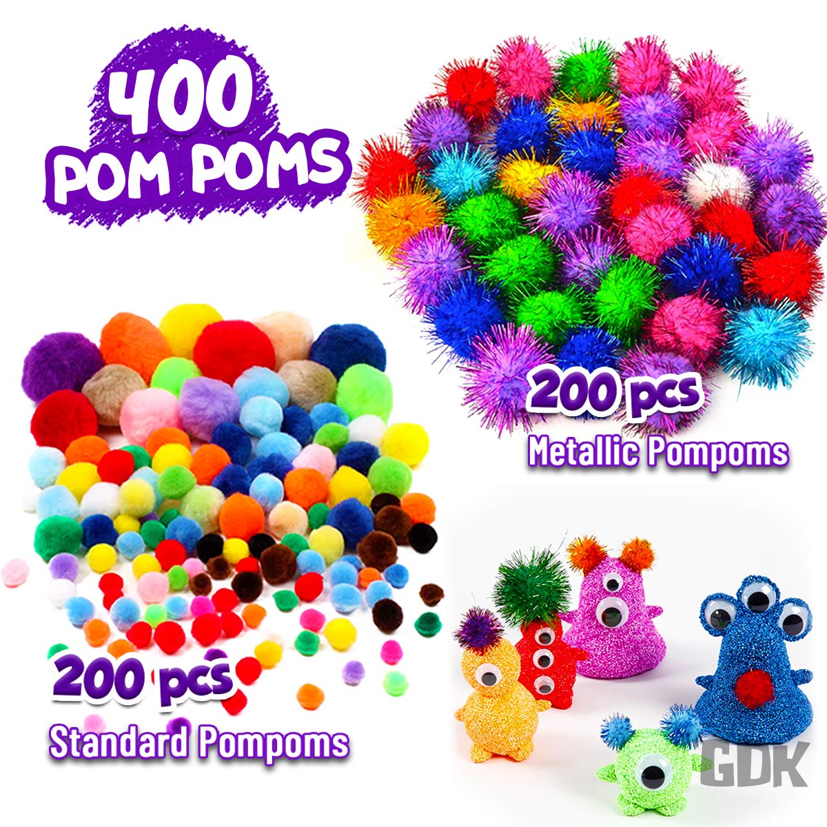 GoodyKing Arts and Crafts Supplies for Kids - 1170Pcs+ Craft Art Supply Kit for Toddlers Kids Craft Supplies & Materials Age 4 5 6 7 8 9 - Christmas D.I.Y. Crafting School Supplies
