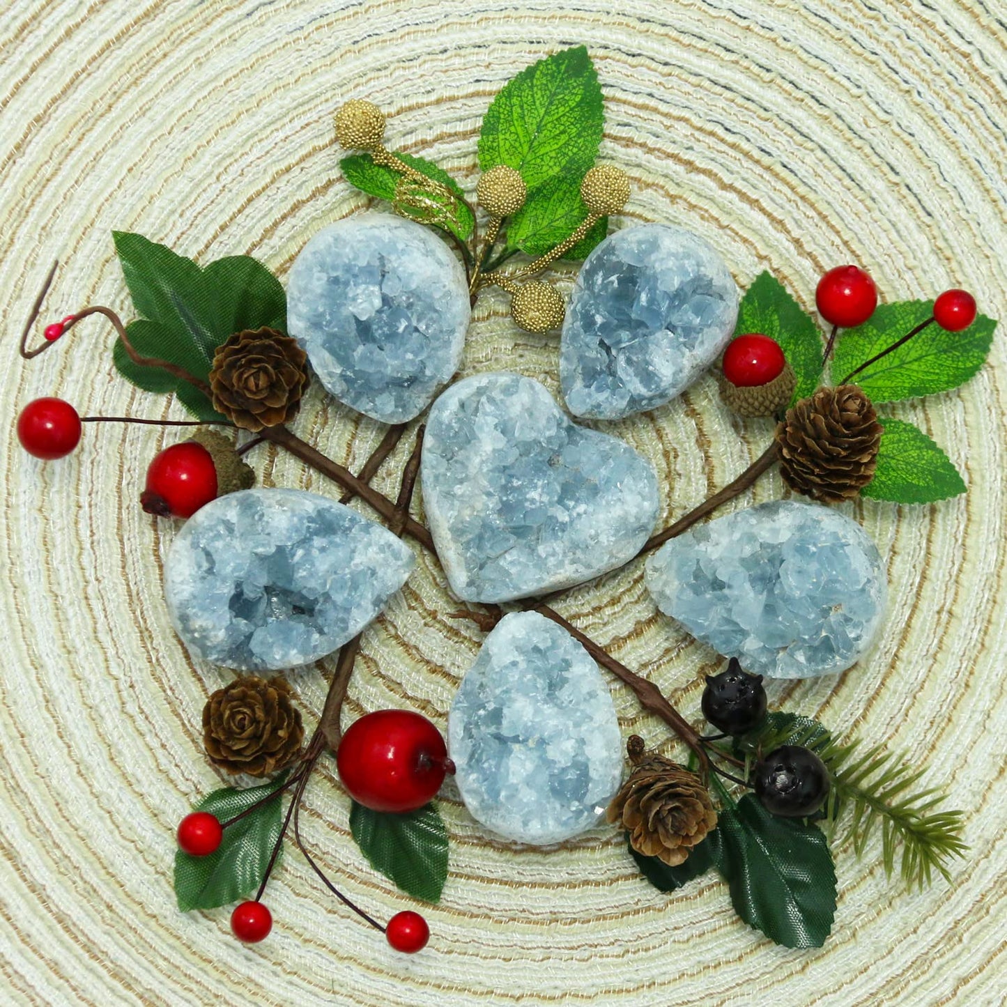 Namzi Celestite Crystals, Crystal Clusters, Raw Crystals, Angelite Crystal, Witchcraft Crystals, Blue Calcite Crystal, Blue Crystal, Witchcraft Supplies, Crystals and Healing Stones(100-150G)