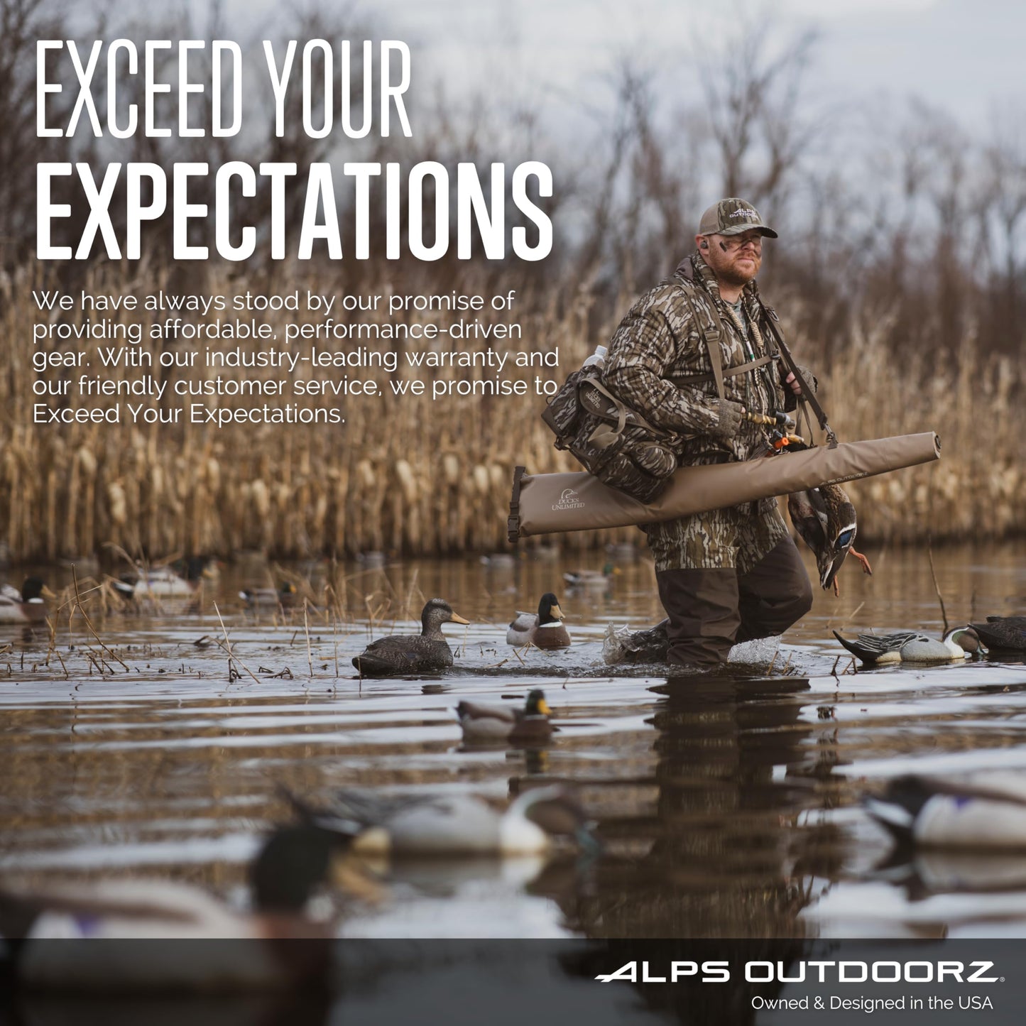 ALPS OutdoorZ Ducks Unlimited Alpha Blind - Tan