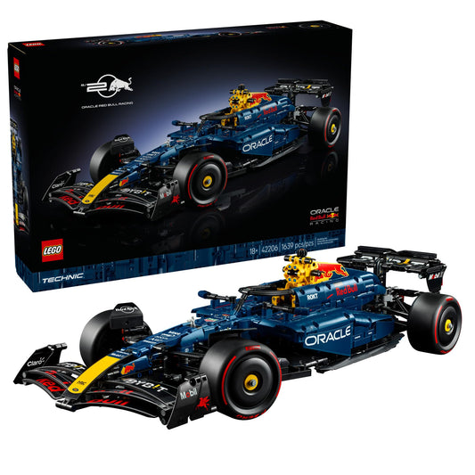 LEGO Technic Oracle Red Bull Racing RB20 F1 Race Car Model Kit - Building Set for Adults, Ages 18+ with Realistic Features - Gift for Birthdays - 42206