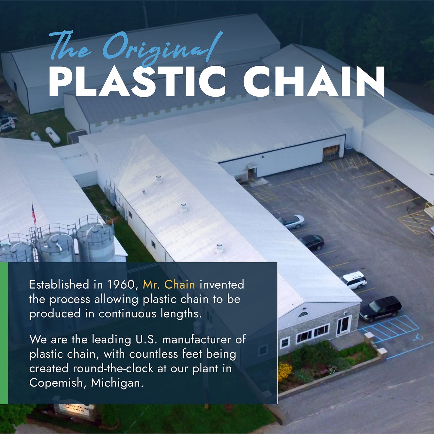 Mr. Chain Plastic Barrier Chain, Yellow, 1.5-Inch Link Diameter, 500-Foot Length (30002-500)