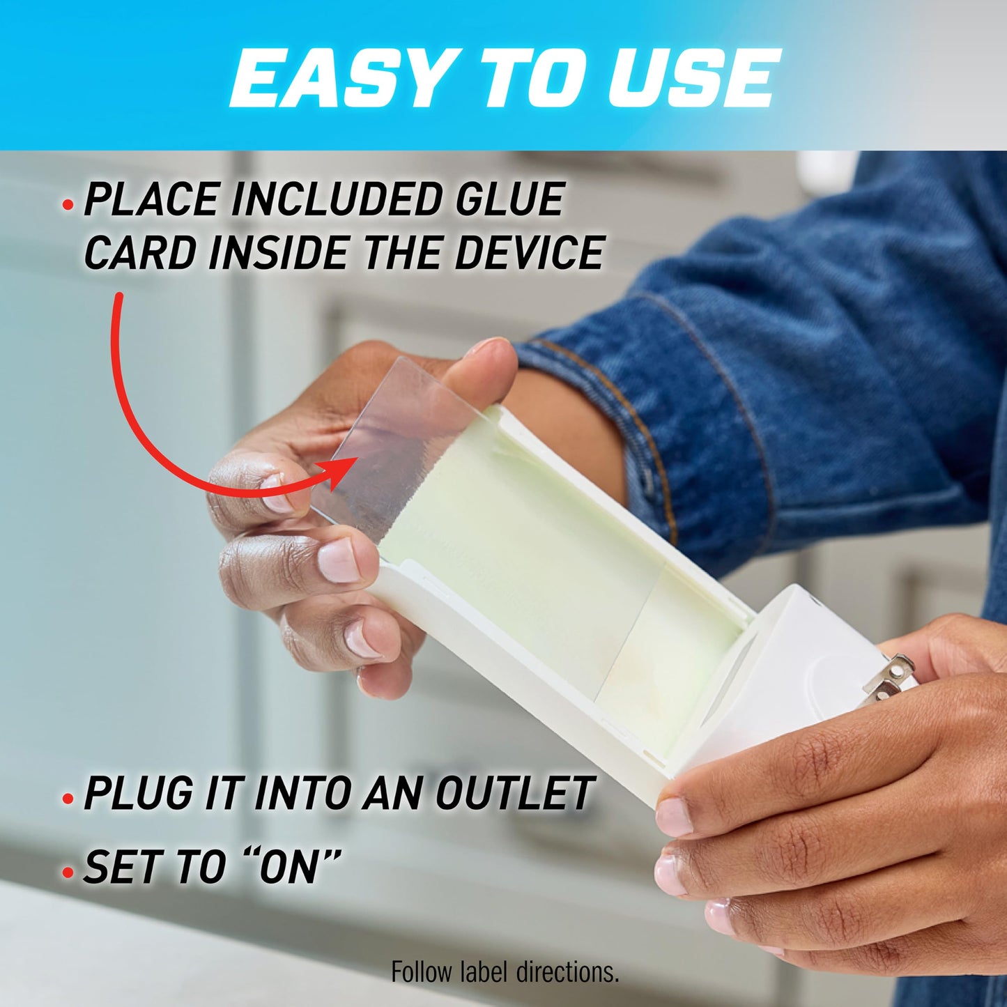 Ortho Home Defense Max Indoor Flying Insect Trap - Light Sticky Trap for House Flies, Fruit Flies, and Gnats, 1 Plug-in and 4 Refills