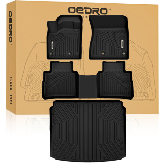 OEDRO Floor Mats Set for Nissan Rogue S/SV/SL/Platinum/Rock Creek 2021-2026 (NOT Fit Sport or Select Models), Custom Fit All Weather Trunk Liners Floor Mats Set, Only Fit AWD Drive Models