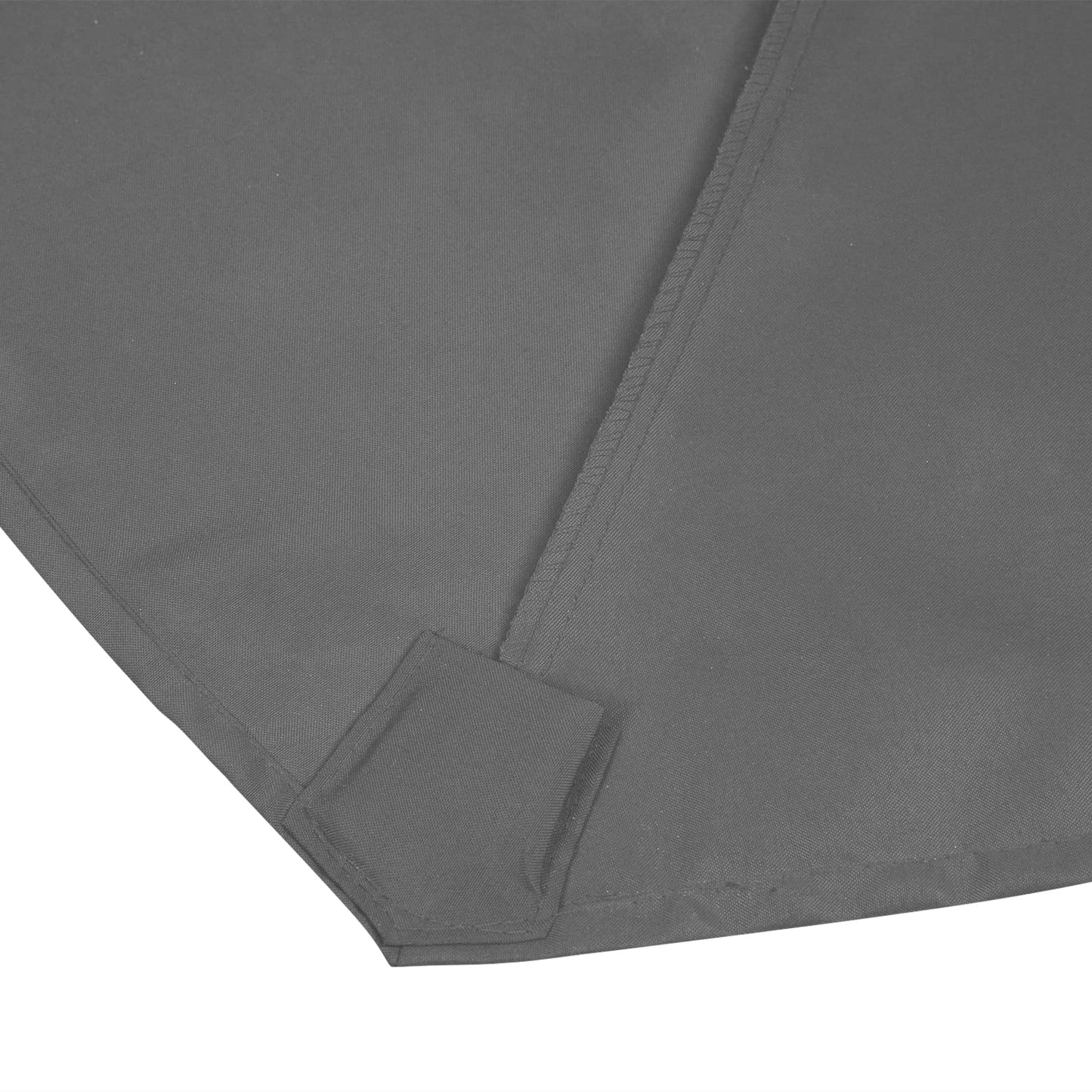 Sunnyglade 7.5Ft 6 Ribs Umbrella Canopy Replacement Patio Top Cover For Market Umbrella (Dark Gray)