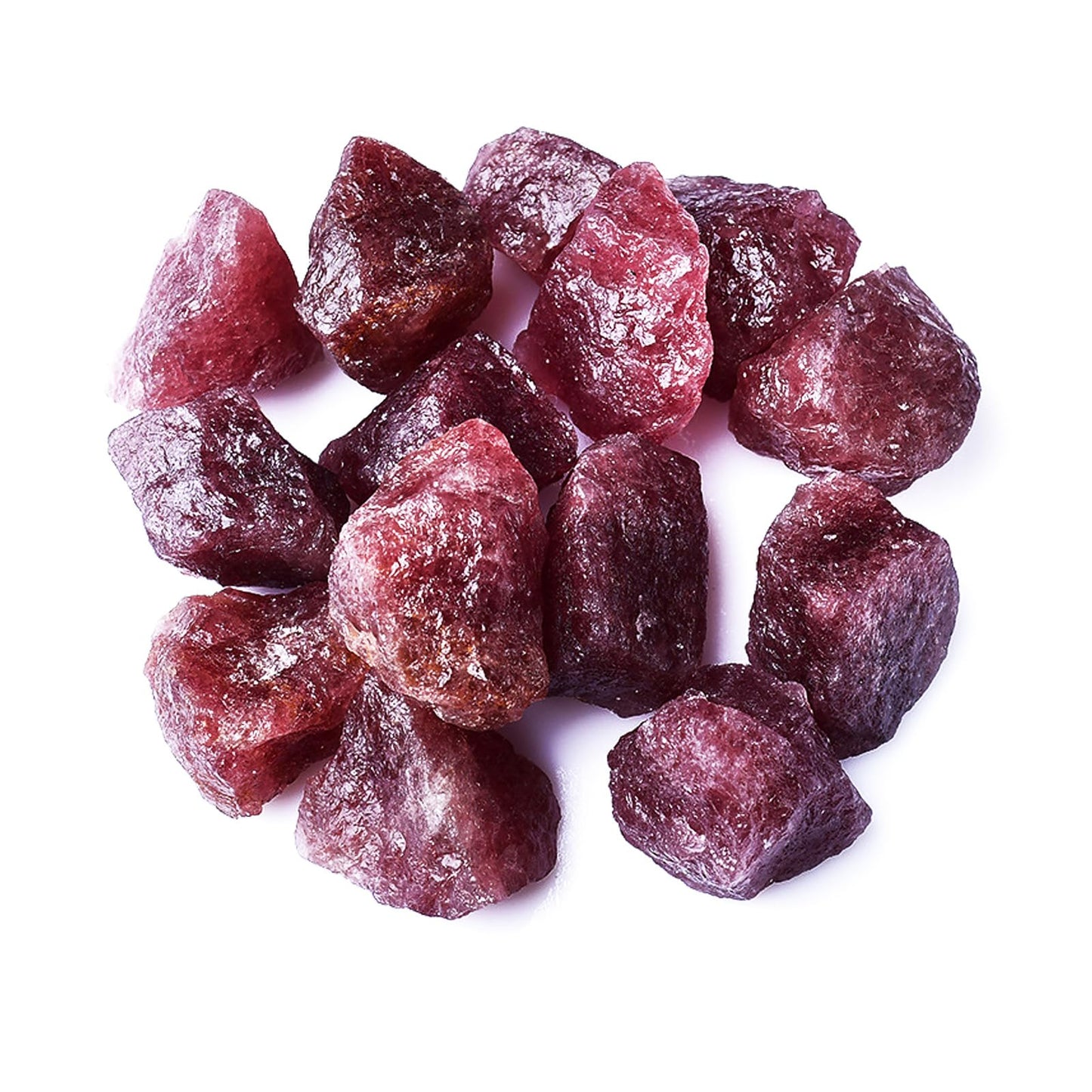Raw Crystals, Large 1.2-2.0" Healing Crystal Natural Rough Stones for Intuition,Chakra,Meditation,Decoration,Polishing,Energy Work (Redquartz, 3.5oz-0.8-1.2"raw Crystals)