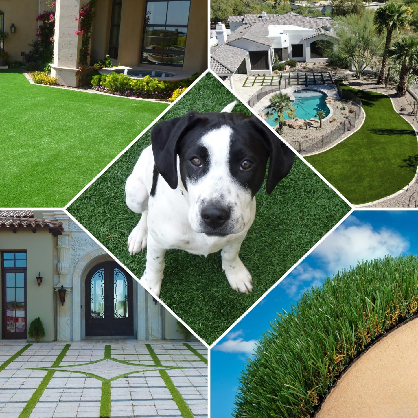 The Synthetic Grass Store Realistic Artificial Turf Roll - Turf Paradise 112 - Use for Lawn, Patio, Camping - 15x21 FT