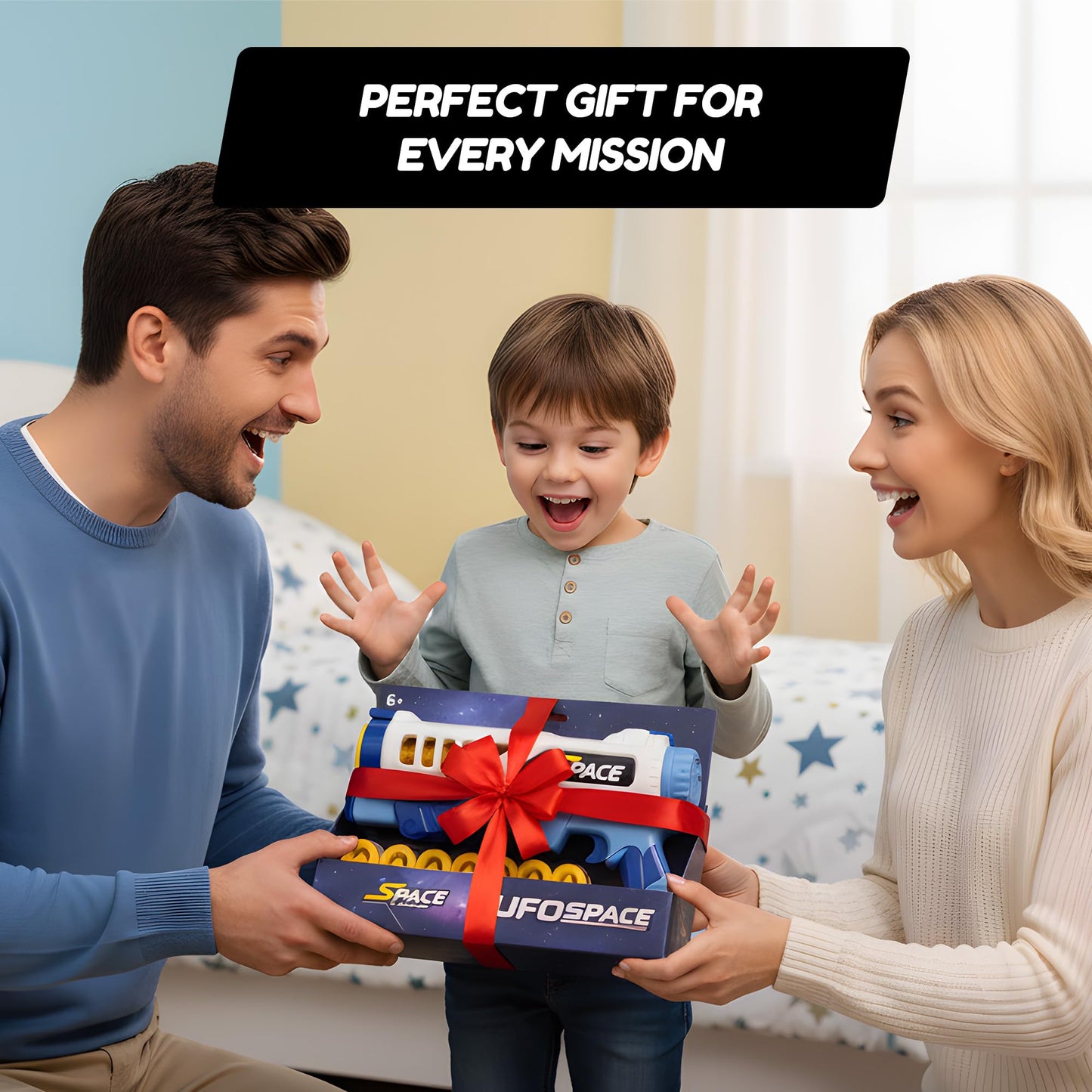 ROHSCE Flying Disc Launcher Toy for Kids Boys Girls 3-7 Year Old - Outdoor Rocket Shooter Game, Interactive Cat Dog Chase Toys, Indoor Activity Gifts for Toddlers Age 4-6 4-8 5-7