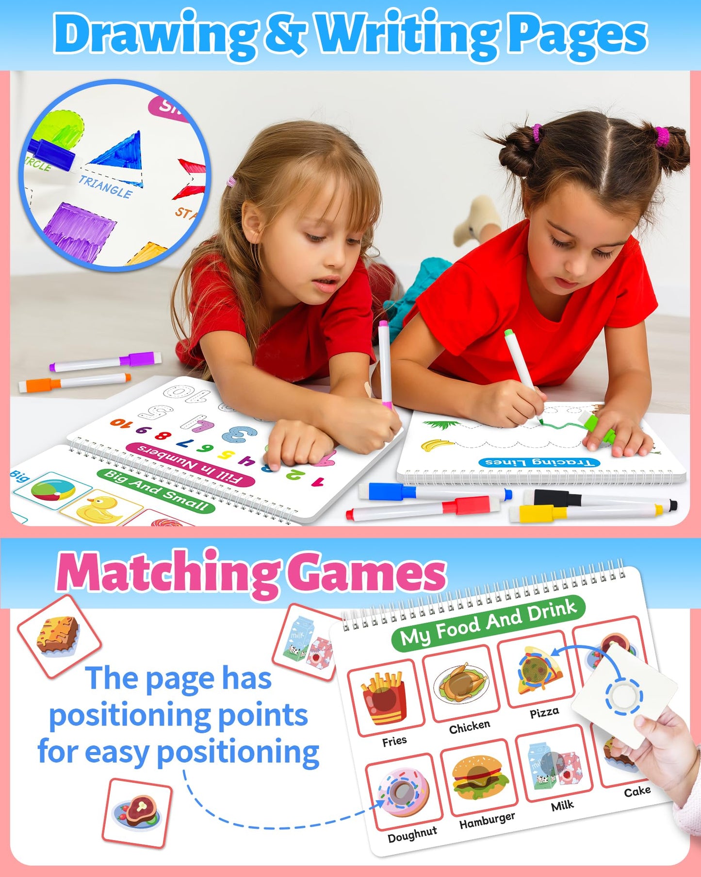 Benresive Busy Book for Toddlers 3-5, Montessori Preschool Learning Activities Book, Educational Sensory Travel Toys for Kids, Birthday Gifts for Boys Girls Ages 3+