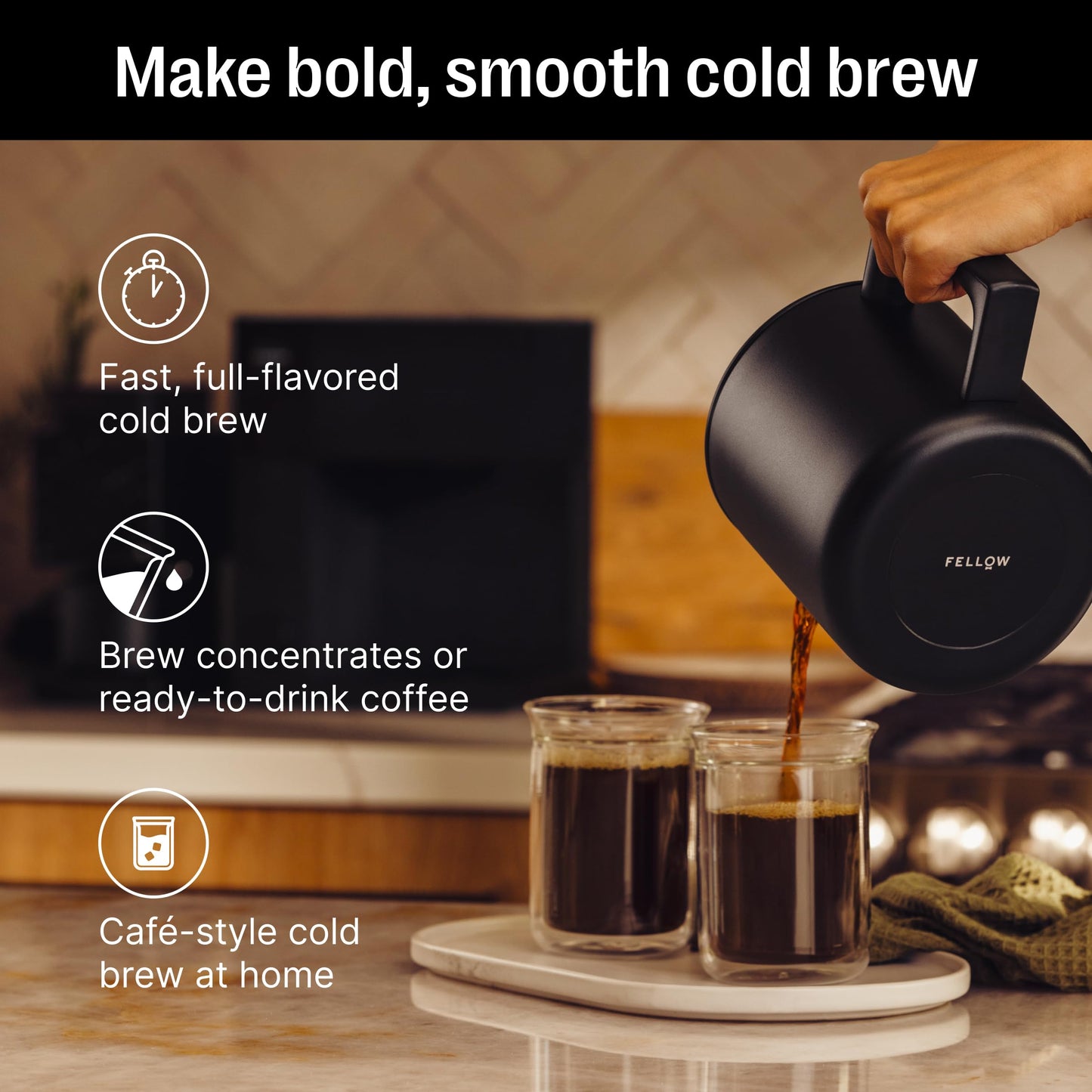 Fellow Aiden Precision Coffee Maker – 10-Cup Thermal Carafe, Programmable Drip Coffee Machine, Single Serve & Batch Brew, Adjustable Brew Strength, Removable Water Tank, Matte Black