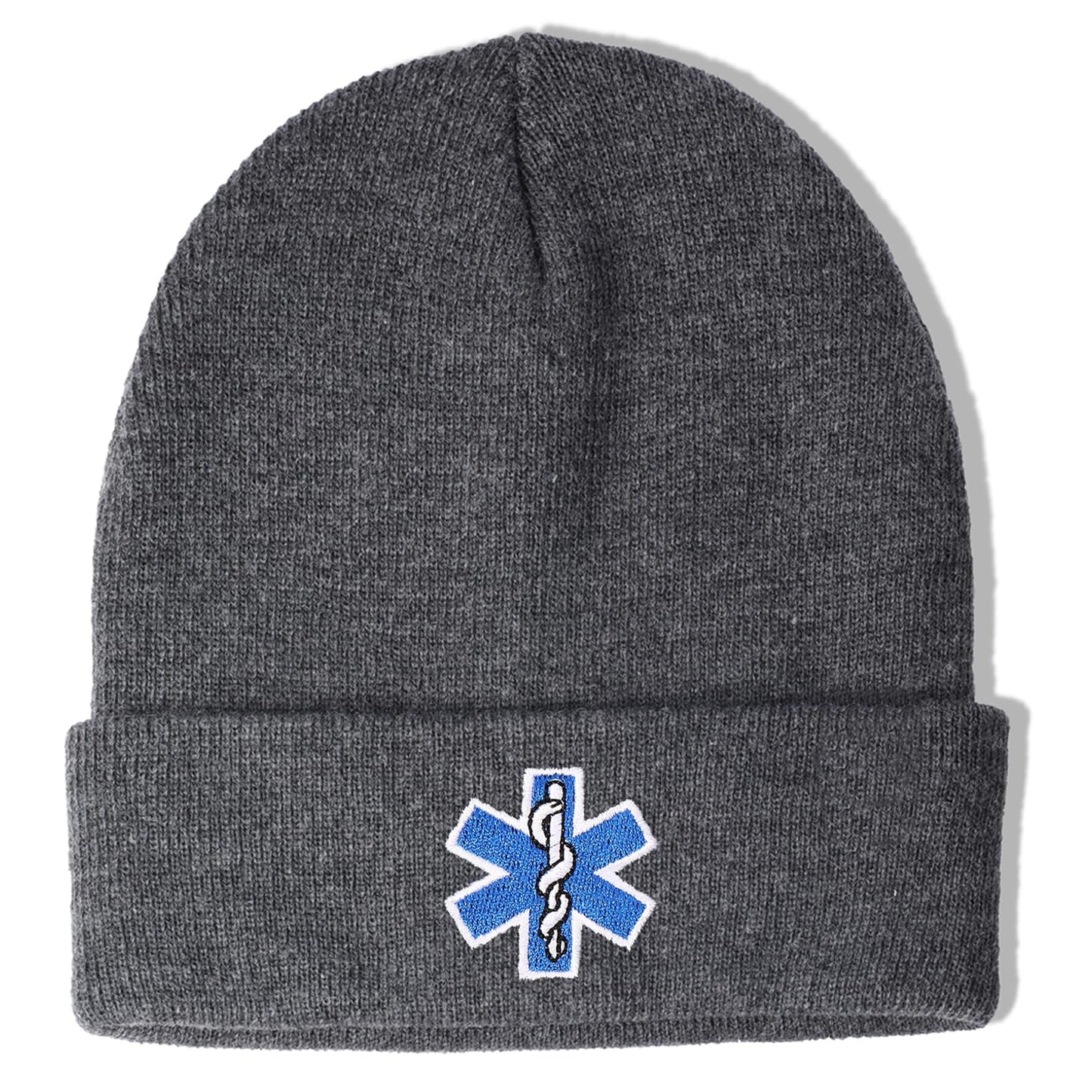 EMT Beanie Hat for Men Women EMTs Gifts Paramedic Gifts Medical Assistant Gifts EMT Gear Accessories for Emergency Medical Technician Funny Stuff Grey