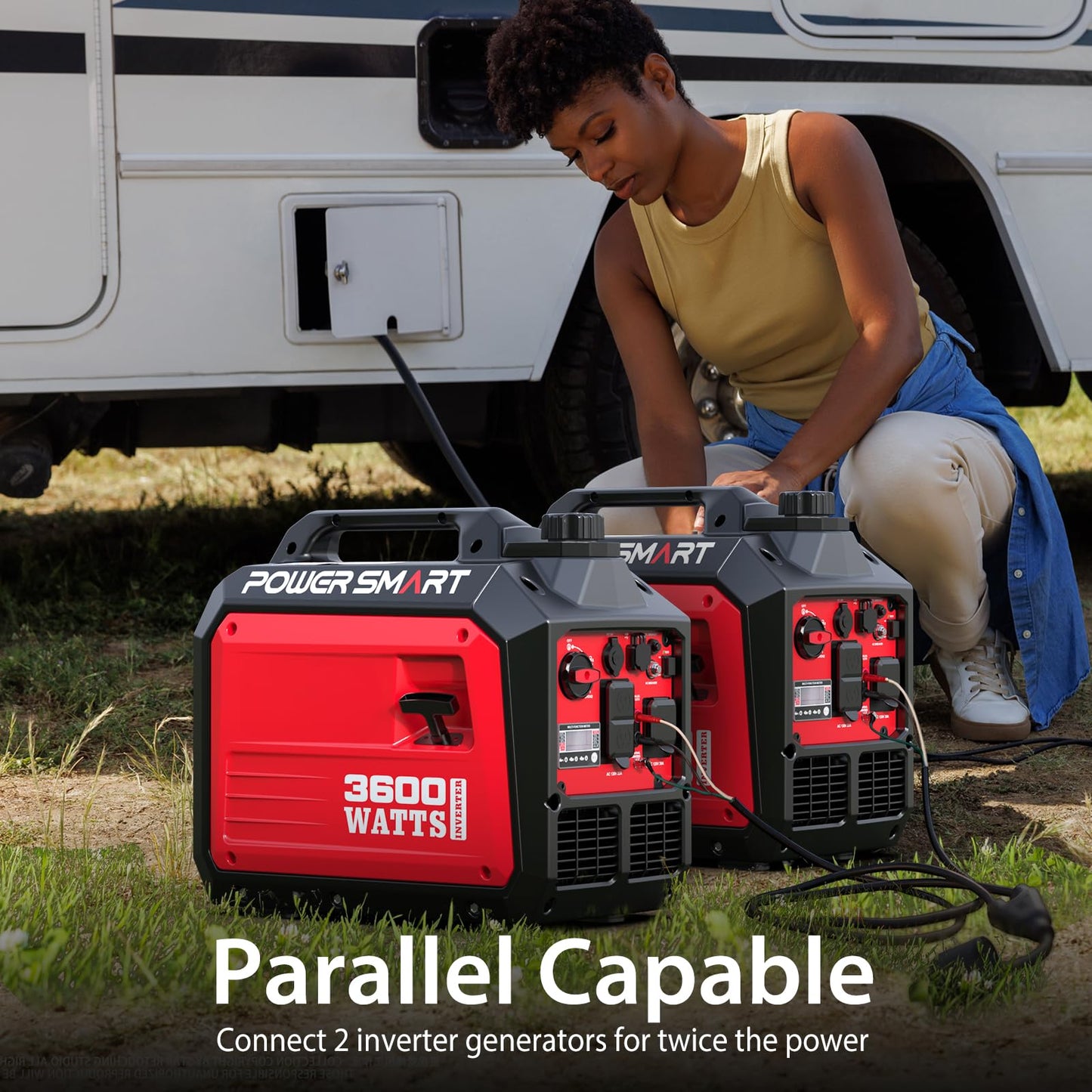 PowerSmart 3600-Watt Portable Inverter Generator, Quiet, 30 amp for RV, home use