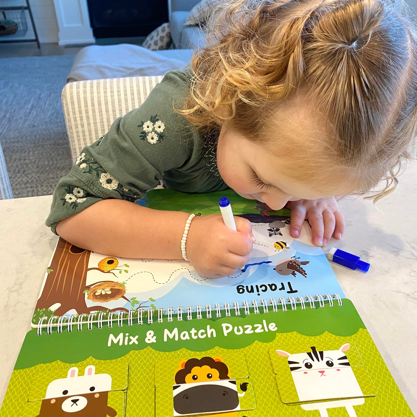 BenBen Busy Book for Toddlers, 30 Pages, Pre-Assembled, Preschool Learning Activities, Montessori Toys for Ages 3 and Up, Autism Sensory Toys, Kids Educational Activity Book, Birthday Gift
