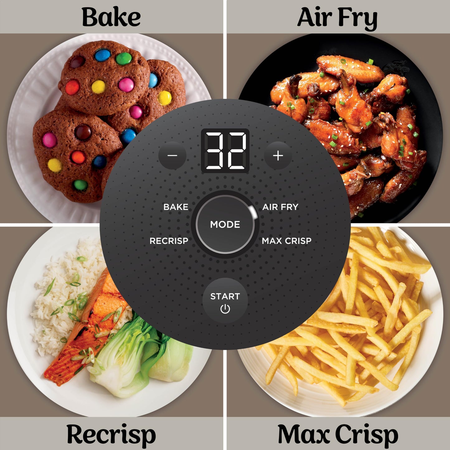 Ninja Crispi 4-in-1 Glass Air Fryer | 450°F | Non-Toxic | 4QT & 6-Cup Glass Containers w/Lids | Microwave, Freezer, Dishwasher Safe | Max Crisp, Air Fry, Bake, Recrisp | Stone | FN101ST