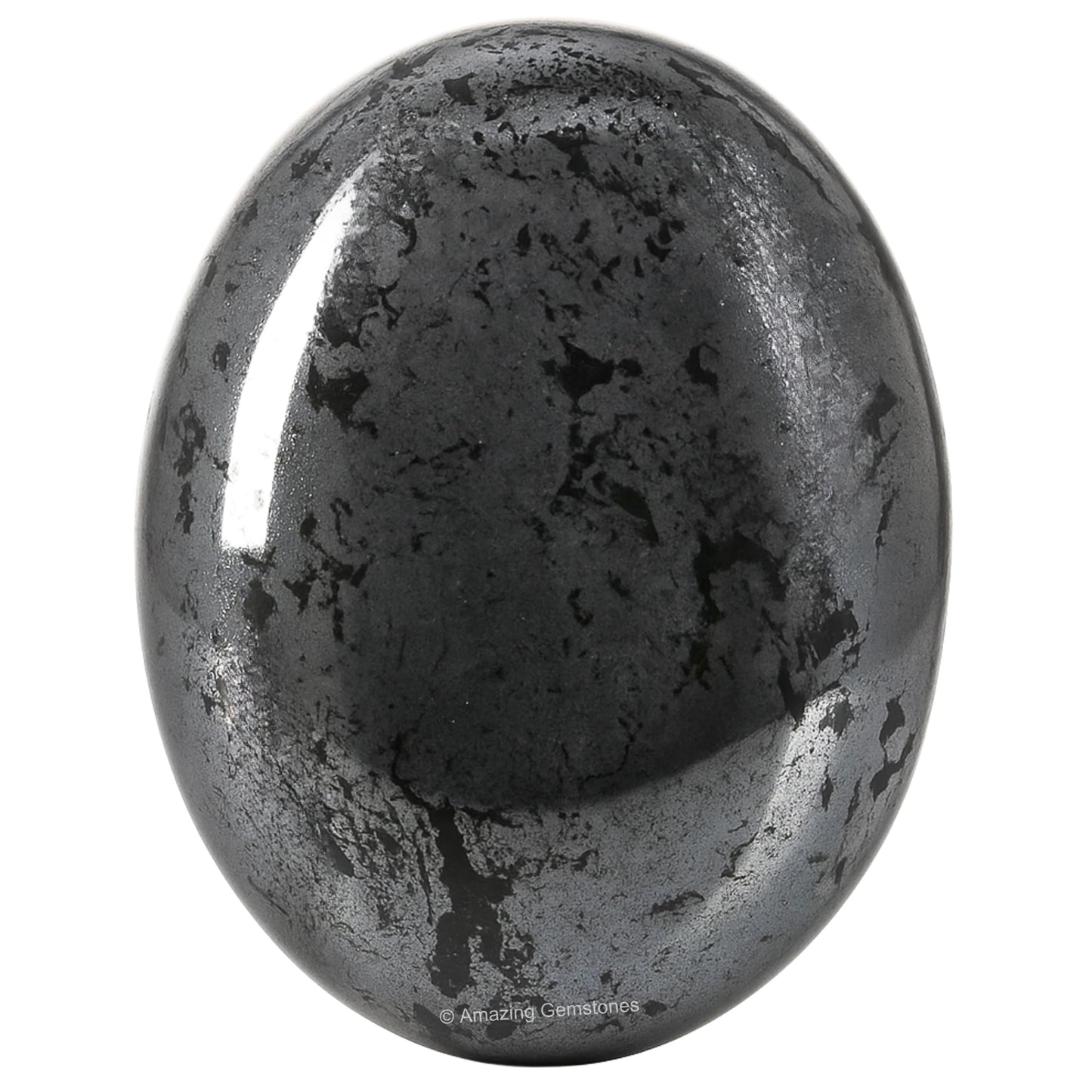 Amazing Gemstone Hematite Crystals and Healing Stones - Large Palm Stone Crystals Piedra - Crystal for Good Luck, Balanced Positive Energy, Meditation - Unique Stocking Stuffers Gifts for Women, Men