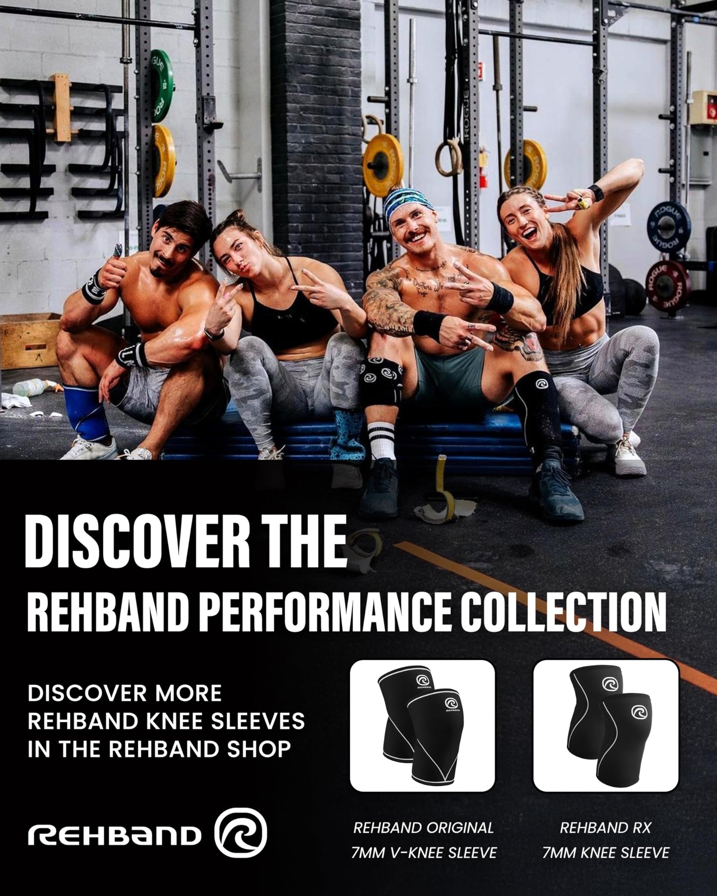 Rehband 5mm Knee Sleeves for Functional Training, Cross-Training & Powerlifting, Weightlifting Knee Support made of Neoprene, Unisex, Colour:Emerald Green - 1 Pair, Size:Medium
