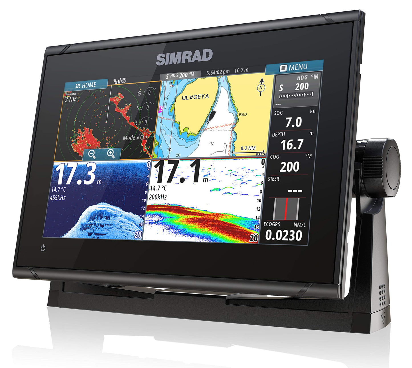 Simrad GO9 XSE - 9-inch Chartplotter with Active Imaging 3-in-1 Transducer, C-MAP Discover Chart Card