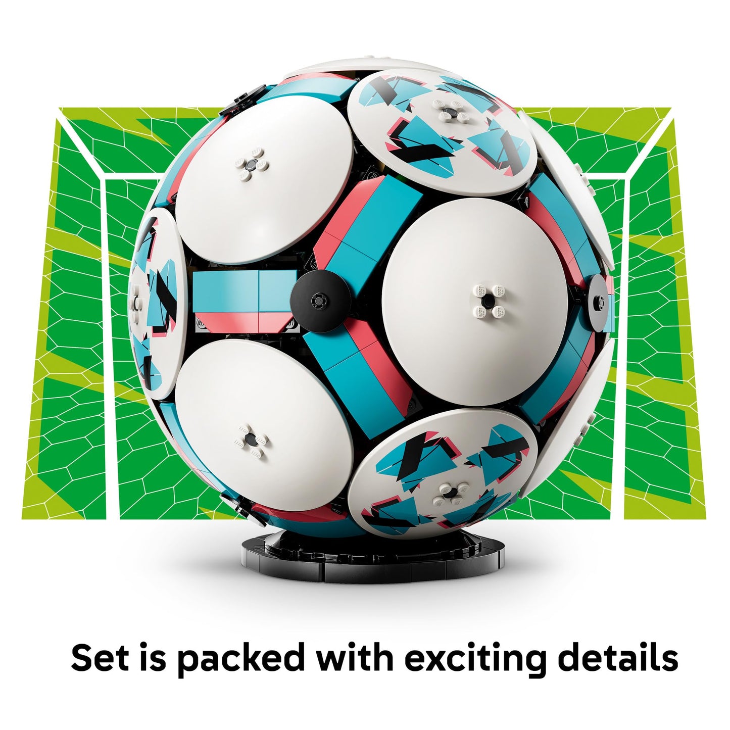 LEGO Editions Soccer Ball - Building Toy for Kids - Collectible Sports Decor for Boys & Girls, Ages 10+ - Includes Micro Stadium - Gift Idea for Birthdays - 43019