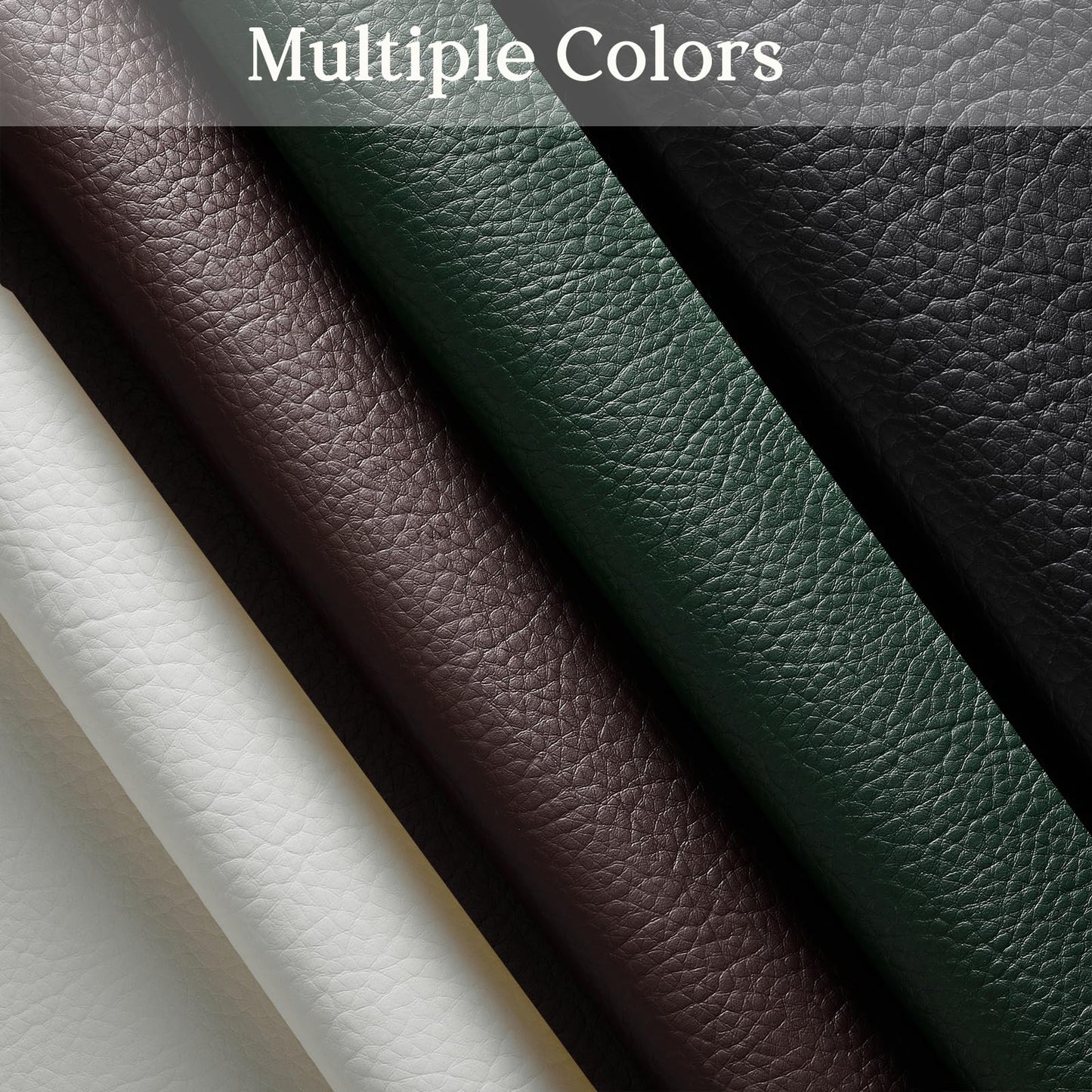 HYVAKUPPA Faux Leather Fabric by The Yard Marine Vinyl Fabric 55" W Outdoor Upholstery Fabric Waterproof PU Leather for Crafts Furniture Handbag DIY Sewings Earrings Decor (1 Yard, Dark Green)