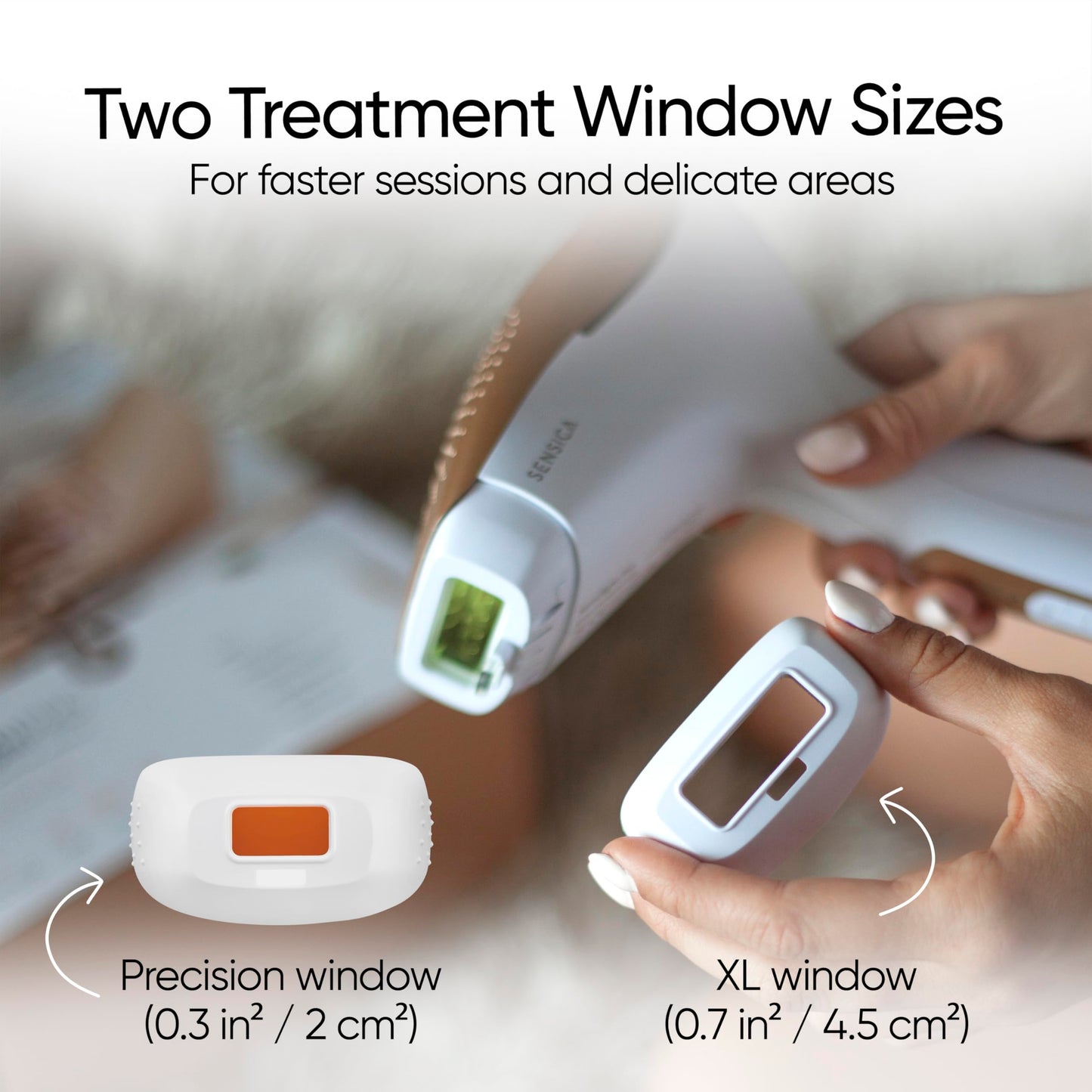 Sensica Sensilight PRO IPL Hair Removal Device – Powerful Cordless At-Home Hair Remover for Women & Men, 6 Energy Levels, 2 Treatment Windows, Patented RPL™ Advanced Technology, Full Body & Face