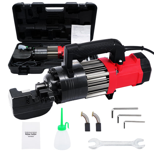 NAYAMOL RC-22 1400W Electric Hydraulic Rebar Cutter, Cuts 3/16"(5mm)–7/8"(22mm) #7 Rebar, Fast 2–3s Cutting Speed, 110V Portable Rebar Cutting Machine with Pure Copper Motor and Toolbox