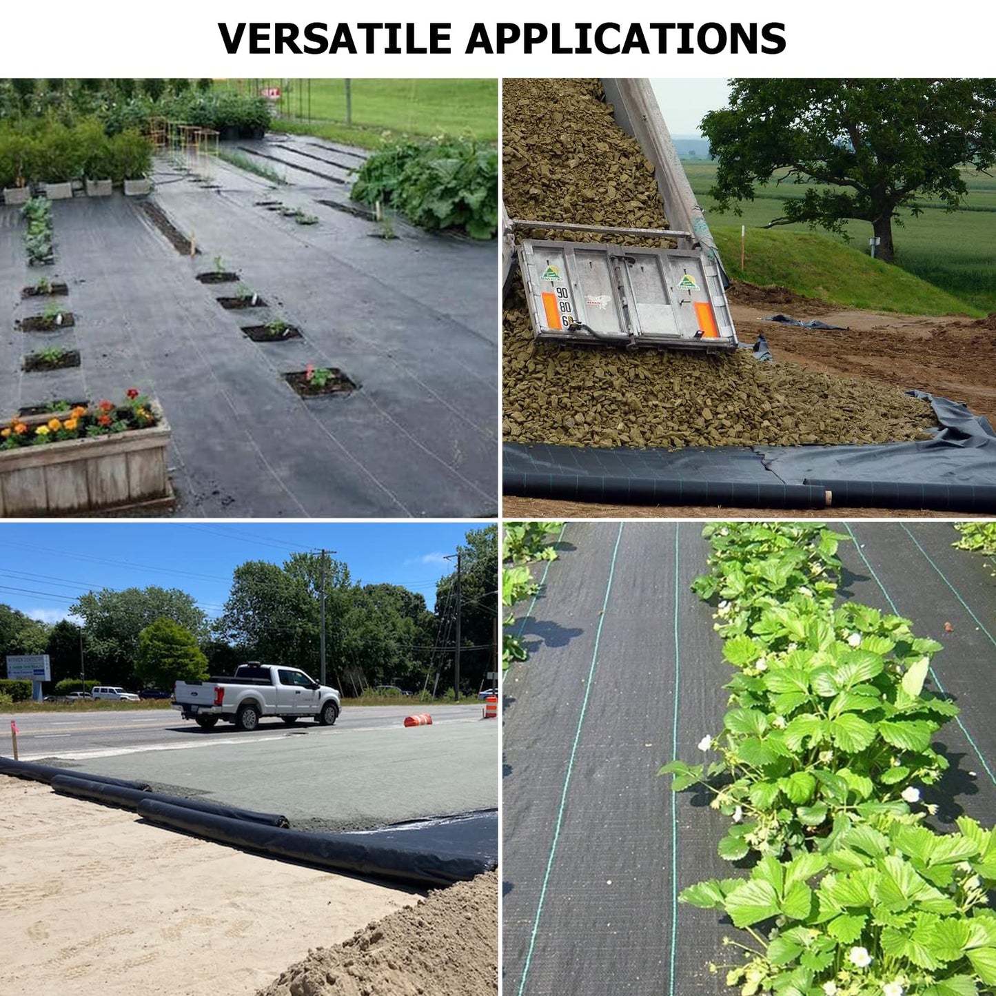 Driveway Fabric - 6.5x330 ft Commercial Weed Barrier - Heavy Duty 3.5OZ French Drain Fabric for Erosion Control and Landscape Projects