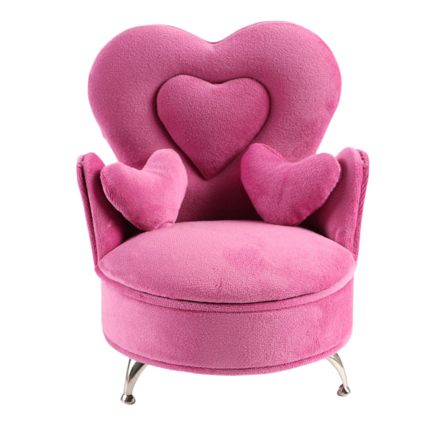 CONCISE Adult Dollhouse Furniture 1/6 1/12 Scale Miniature Velvet Sofa Hidden Jewelry Box for Women 14+ Collectors Ring Earring Necklace Bracelet Trinket Keepsake Storage Diorama Model Kit Display