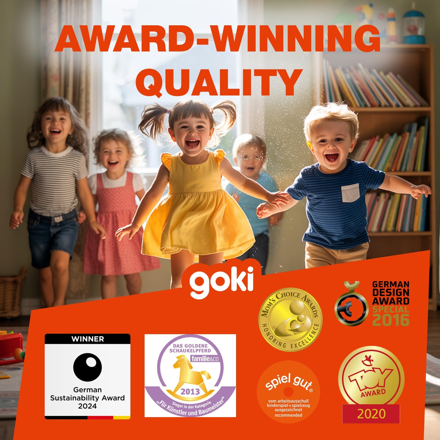 Goki Wooden Pull Toy Caterpillar NILA Montessori Toys for 1 Year Old I Baby Walking & Toddler Along String - Eco Friendly Wood Motor Skills Development I 1st Birthday Gifts - German Quality & Design