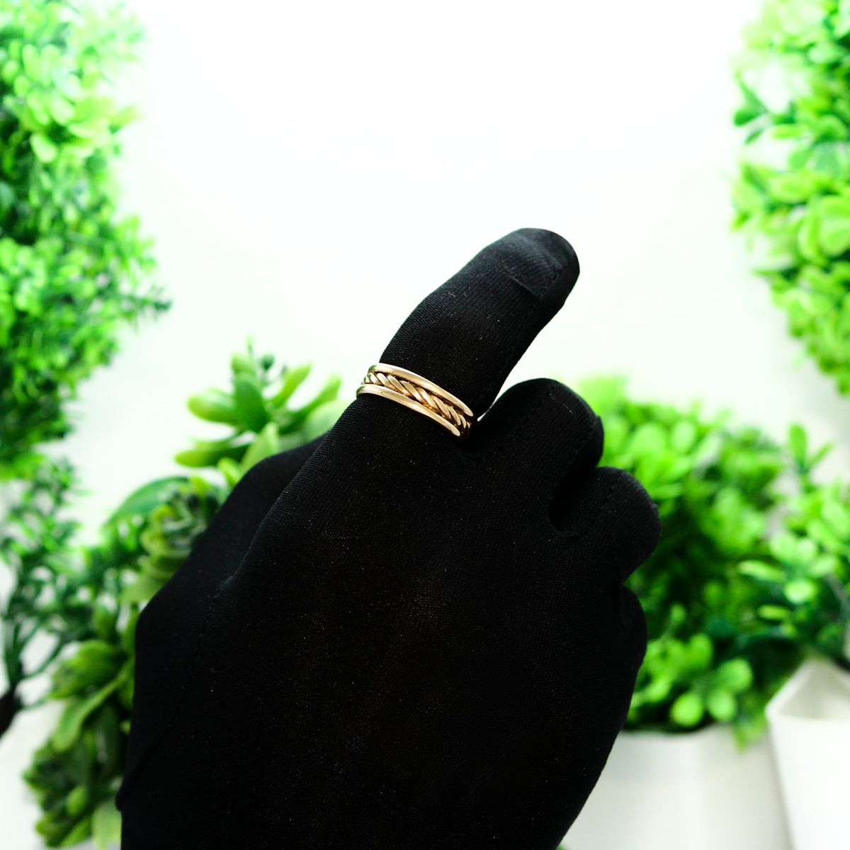 Krishnaa Jewels Pure Copper Classic HandCrafted Band Ring Gift Jewelry for Men and Women (8)