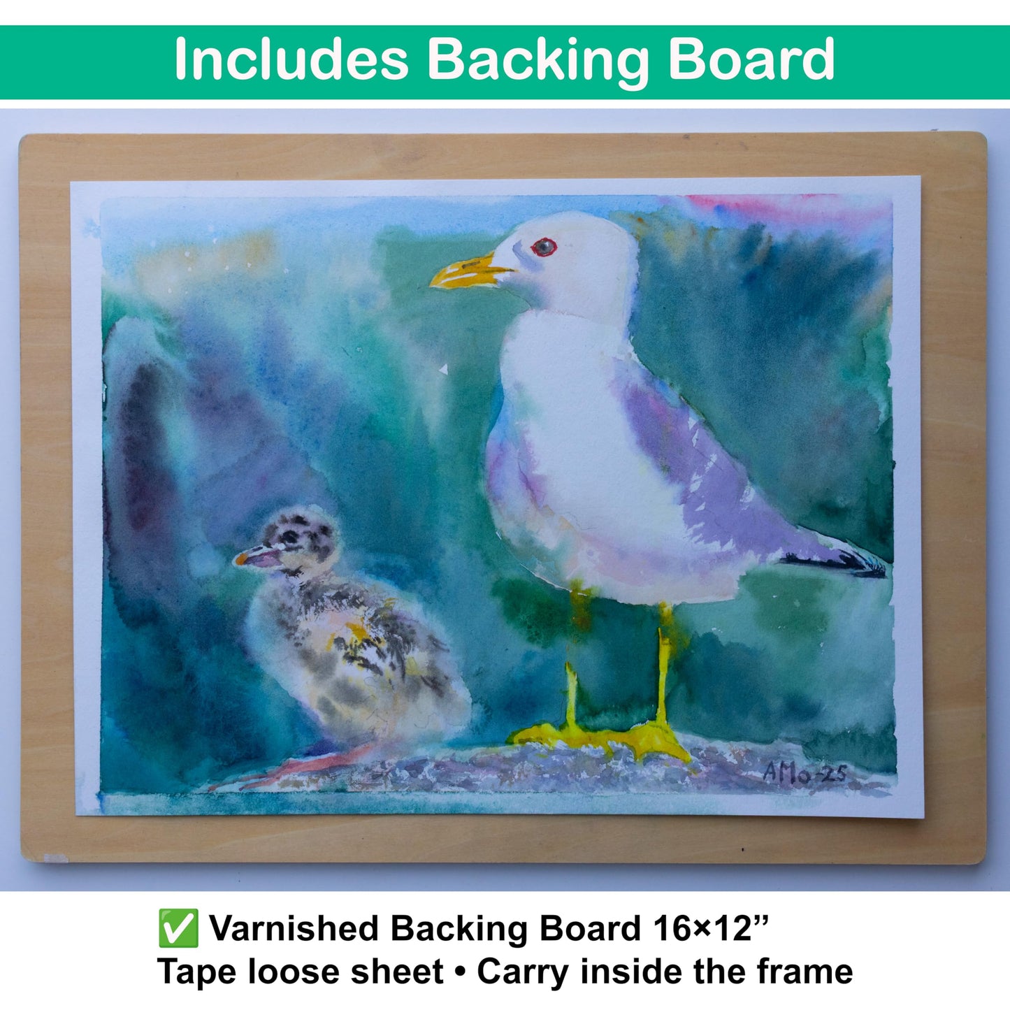 PLEINLY Wet Panel Carrier – 16×12” Wooden Frame with Carry Bag for Watercolor, Oil & Acrylic Paintings – Fits Sketchbooks, Loose Paper, Blocks, Panels & Canvases – Portable Plein Air Painting System