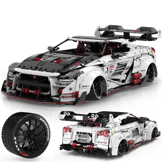 JTBBOY 1:8 Scale Race Car Building Set for Adults, Model Kit for Adults to Build, Collectible Car Building Kits, Supercar with Authentic Features,Display Model for Home or Office(3939PCS)
