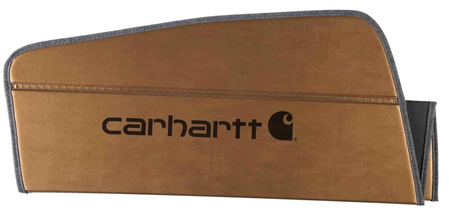 Covercraft Carhartt UVS100 Custom Windshield Sunscreen for 2019-2026 Chevrolet Silverado/GMC Sierra 1500, 2020-2026 2500/3500 - Brown