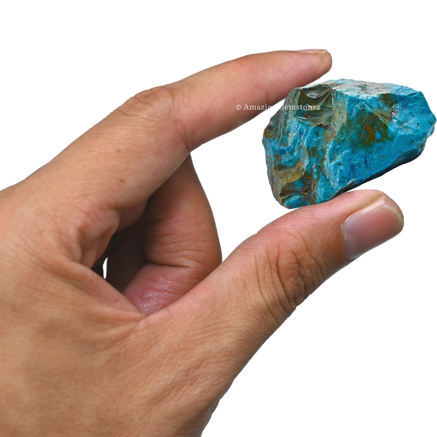 Amazing Gemstone Chrysocolla Raw Crystals and Healing Stones, Natural Rocks For Tumbling - DIY Raw Stones And Crystals (1 Piece)