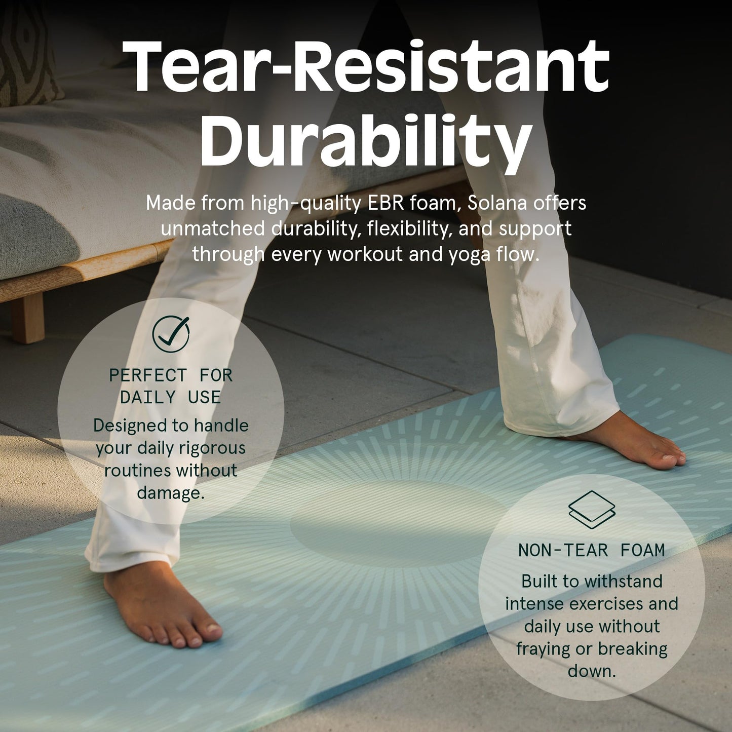 Retrospec Solana Yoga Mat 1/2" Thick w/Nylon Strap for Men & Women - Non Slip Excercise Mat for Yoga, Pilates, Stretching, Floor & Fitness Workouts