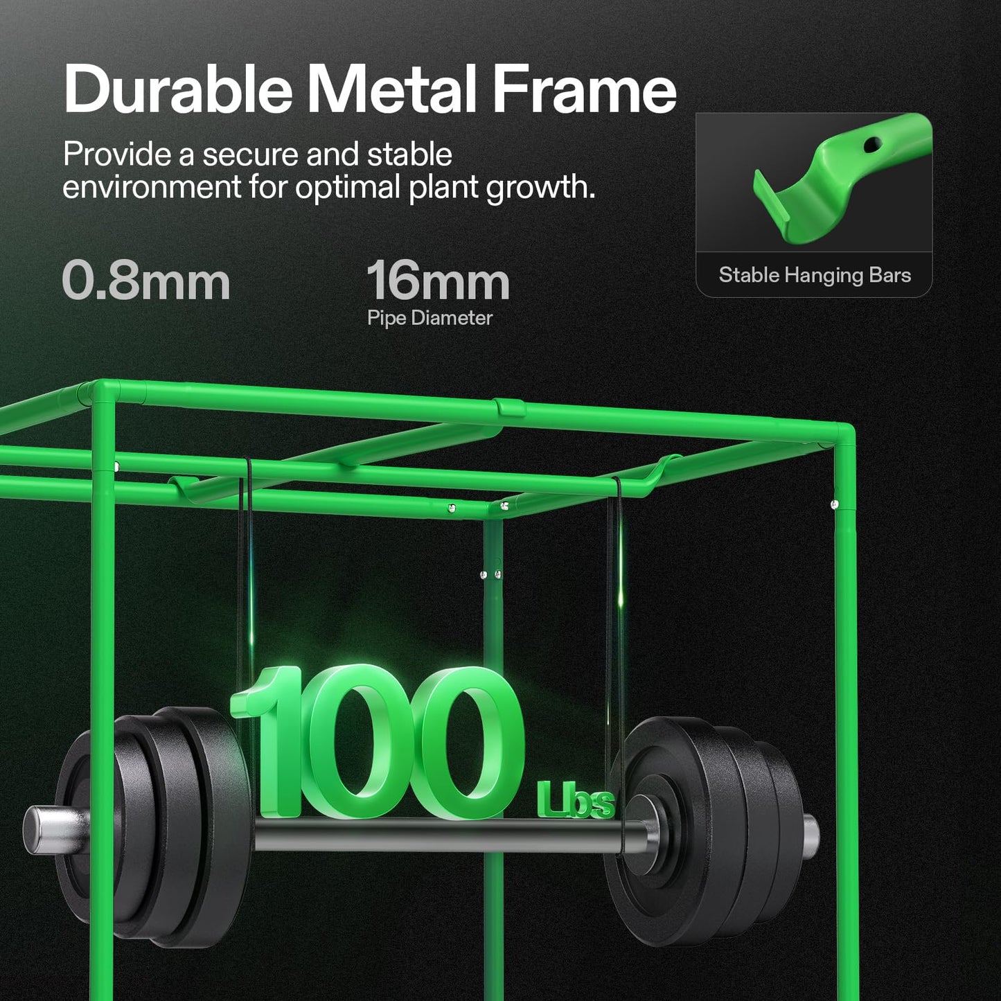 VIVOSUN 3-Layer Mesh Drying Rack Hanging Design and S336 3x3 Grow Tent, 36"x36"x72" High Reflective Mylar with Observation Window and Floor Tray