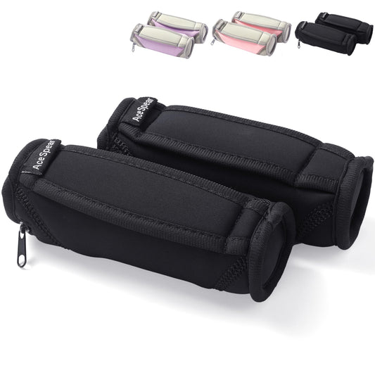AceSpear Hand Weights for Women Men 1lb 2lbs 3lbs 4lbs Soft Dumbbells of 2, Detachable Walking Weight for Aerobics, Jogging, Running (2 lbs x 2, Black)