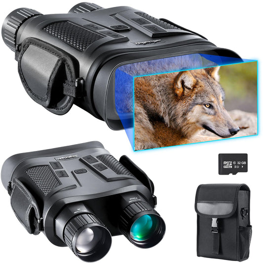 Nightiger Super Night Vision Binoculars with Ranging Function | Big Screen Long Viewing Range, Built-in 7000mAh Rechargeable Battery,10X Digital Zoom, Powerful Infrared Night Vision Goggles for Adults
