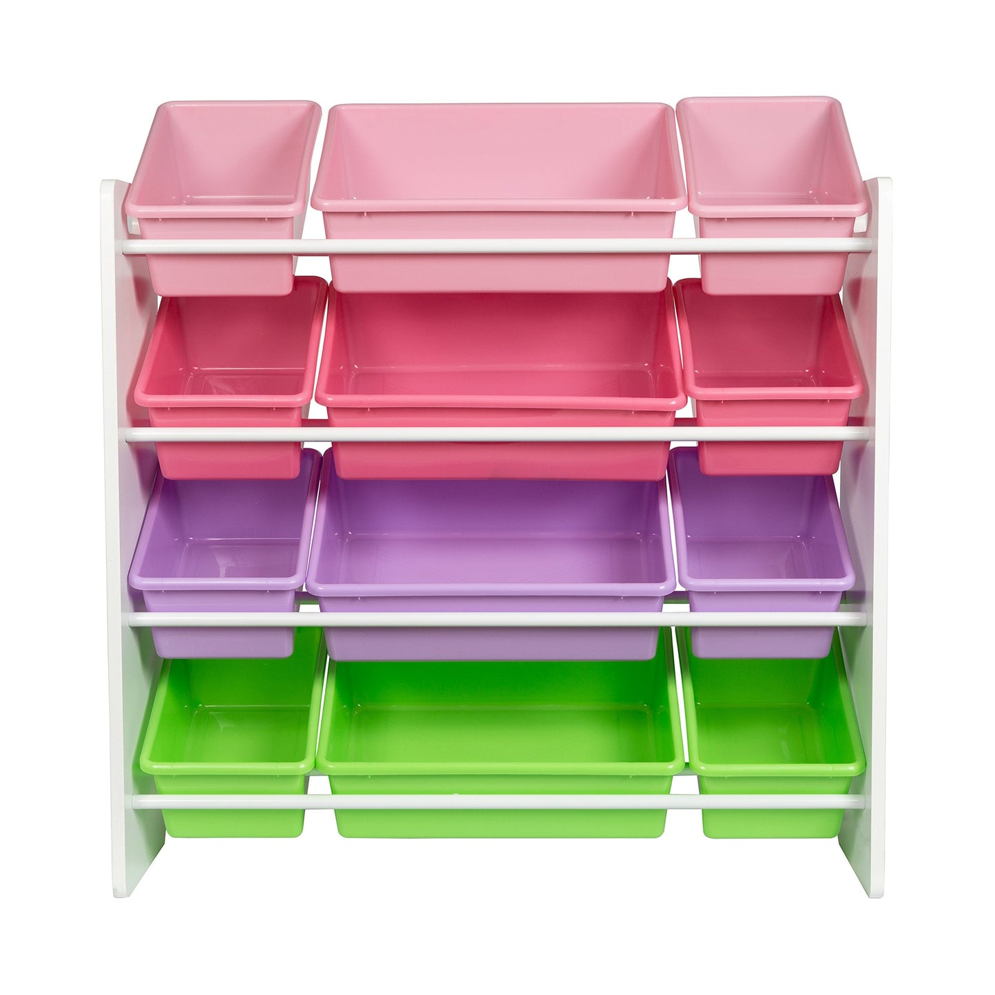 HoneyCanDo Kids Toy Storage Organizer With Bins, Pastel