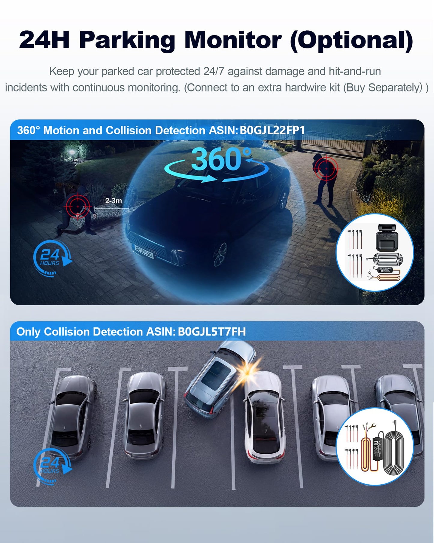 4K STARVIS 2 Dash Cam Front Rear, 5.8GHz WiFi 20MB/s Download, Free 64GB Card, 4 Channel 360° Dash Camera, 3" Touch Screen, AI Driver Monitor System, WDR Night Vision,HDR GPS,24H Parking Mode(N300Pro)