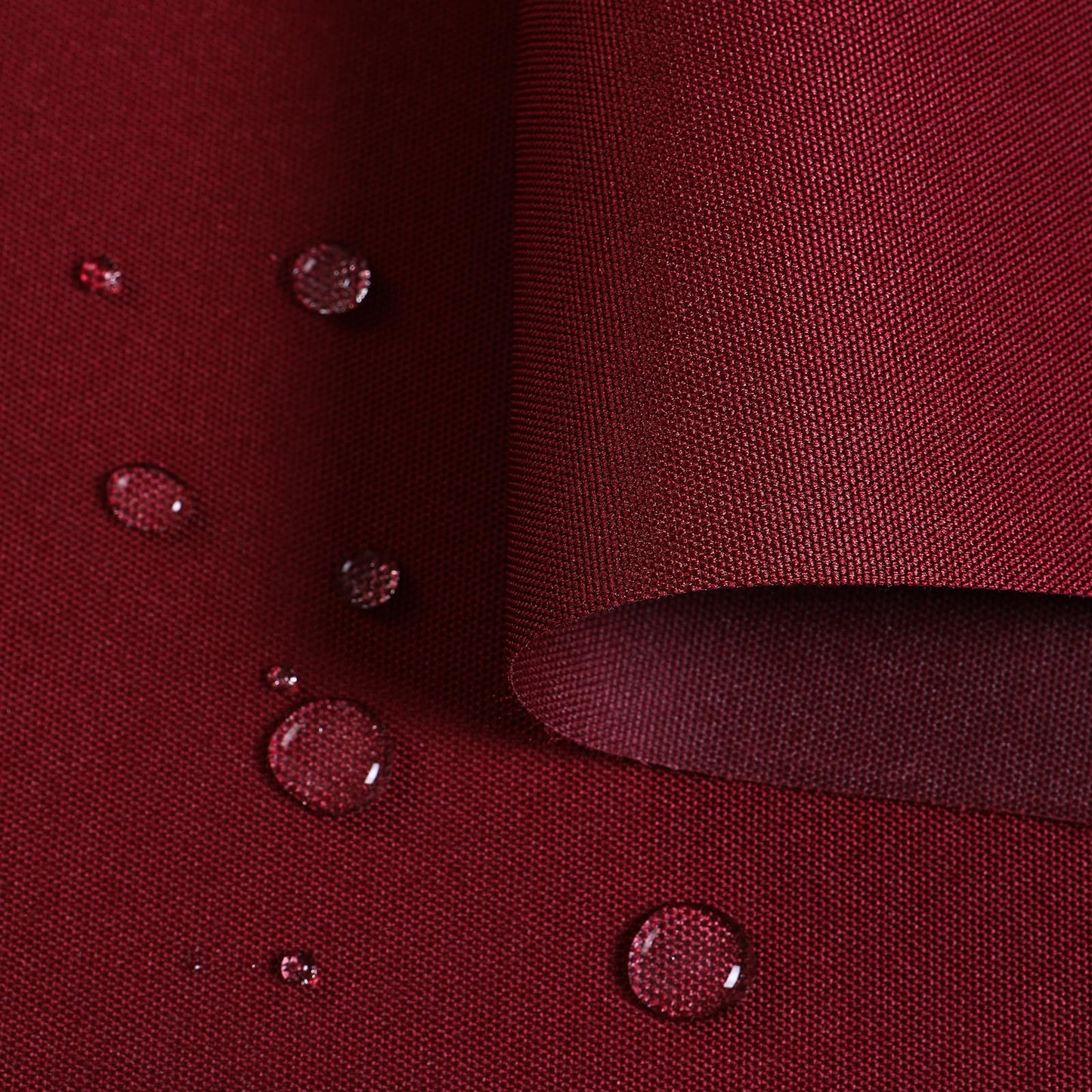 Waterproof Canvas Fabric by The Yard – 58" 600D Polyester Cordura Fabric – Upholstery Fabric for Indoor Outdoor Chair (Burgundy, 2 Yard (58"x 72")