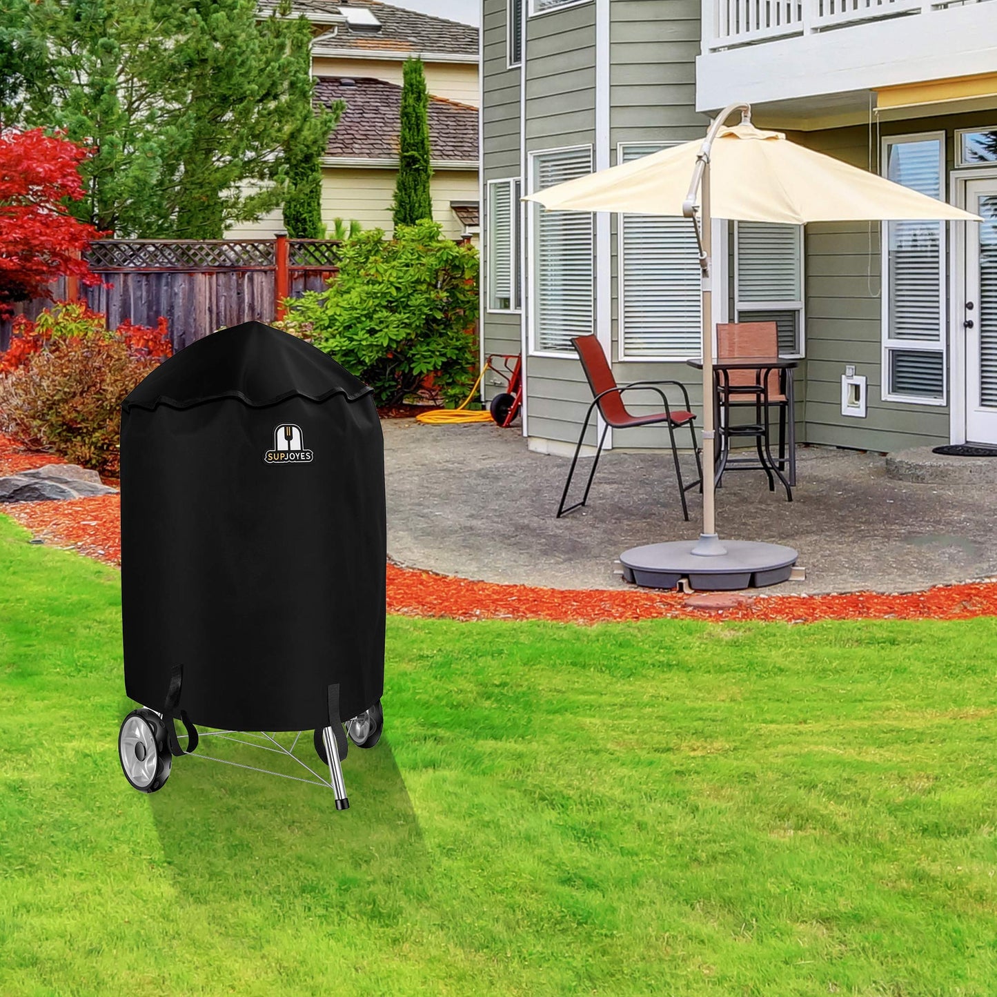SUPJOYES Grill Cover for Weber Charcoal Kettle, 26 Inch BBQ Grill Covers, Heavy Duty Waterproof Barbecue Accessories