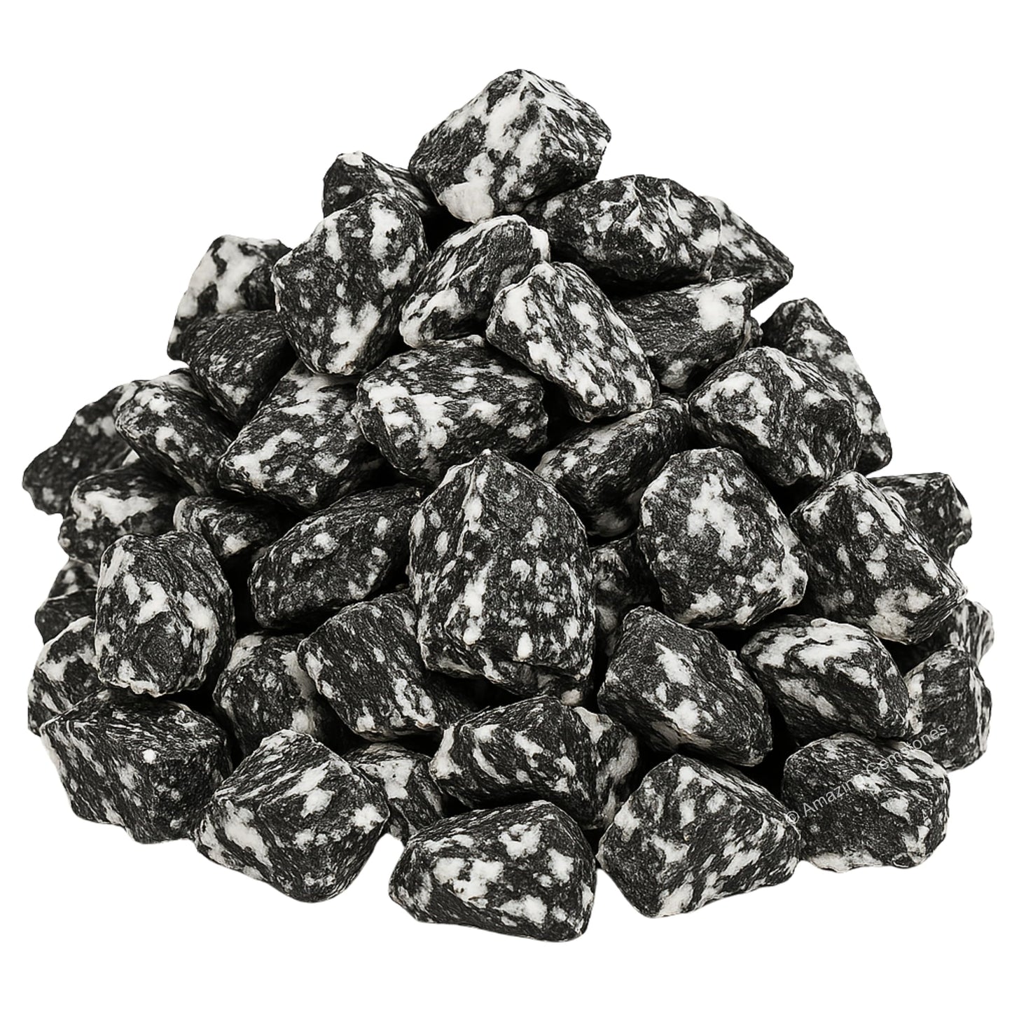 Amazing Gemstone Black & White Tourmaline Raw Crystals and Healing Stones, Natural Rocks for Tumbling - DIY Raw Stones and Crystals, 2 Pieces