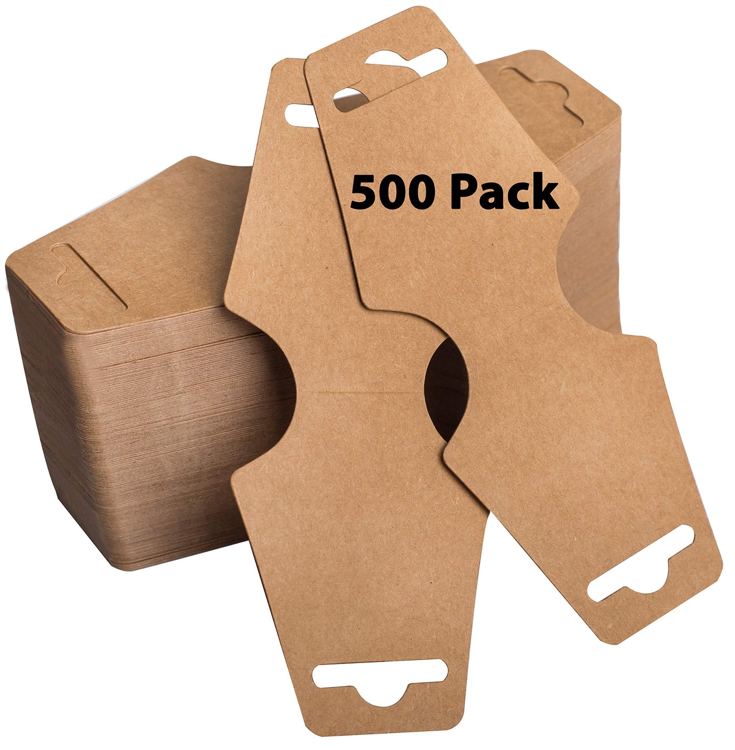 【500 Pack 】Necklace Display Cards - Jewelry, Bracelet, Choker Display Cards - Easy and Simple For Display Your Jewelries, Necklace, Bracelets, Pendant - Bulk 500 Pack
