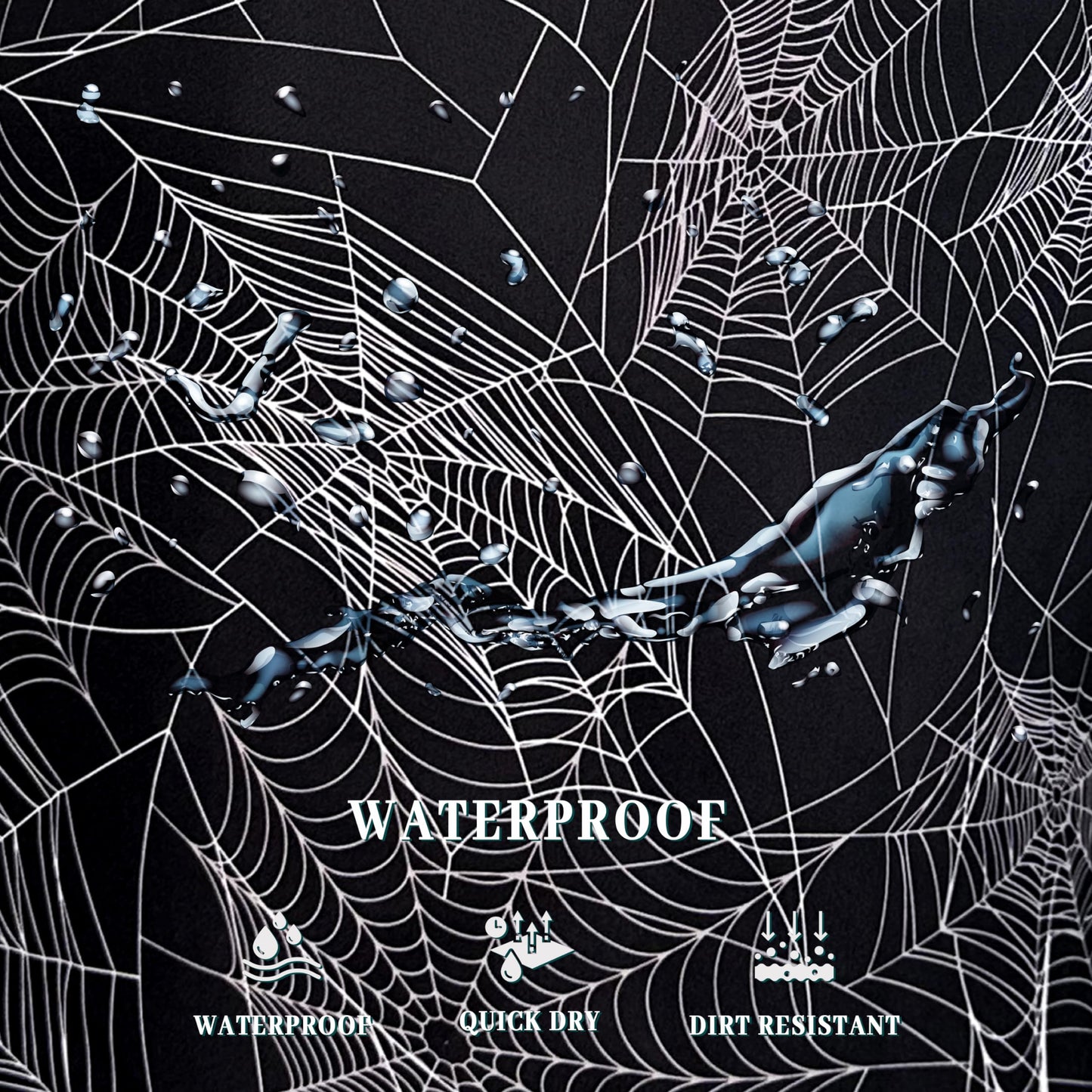 Spider Web Laundry Hamper Funny Halloween Laundry Basket With Handles Foldable Oxford Cloth Colorful Tote Bag Clothes Toy Storage Bucket 18.9" x 16.5" For Bathroom/Laundry/Bedroom