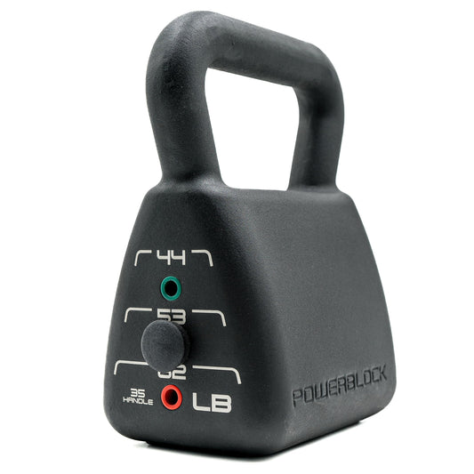 PowerBlock Adjustable Heavy Kettlebell – 35-62 lb. Weight Set, Durable Long Lasting Build, Innovative Workout Equipment, Weights for Home & Commercial Gyms, Adjustable Kettlebell Weights